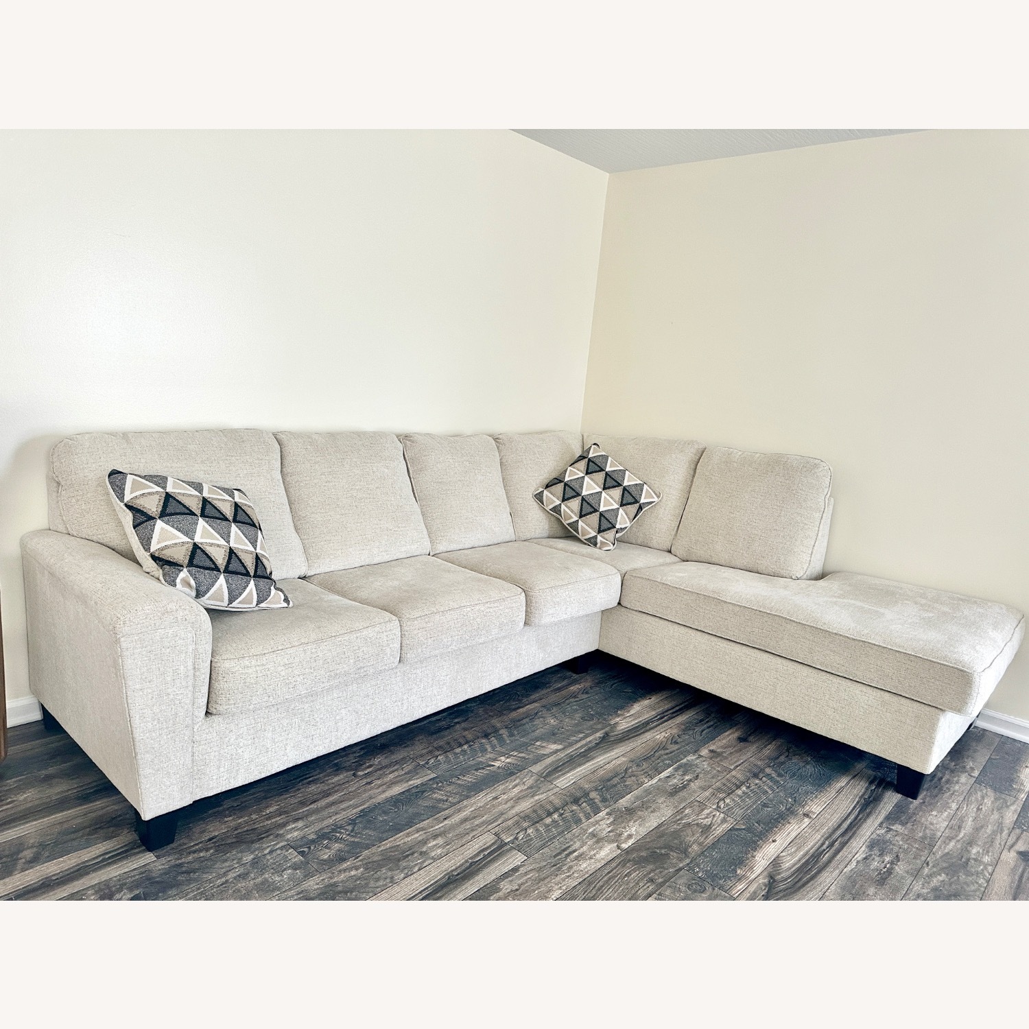 Cream Sectional Sofa  - image-3