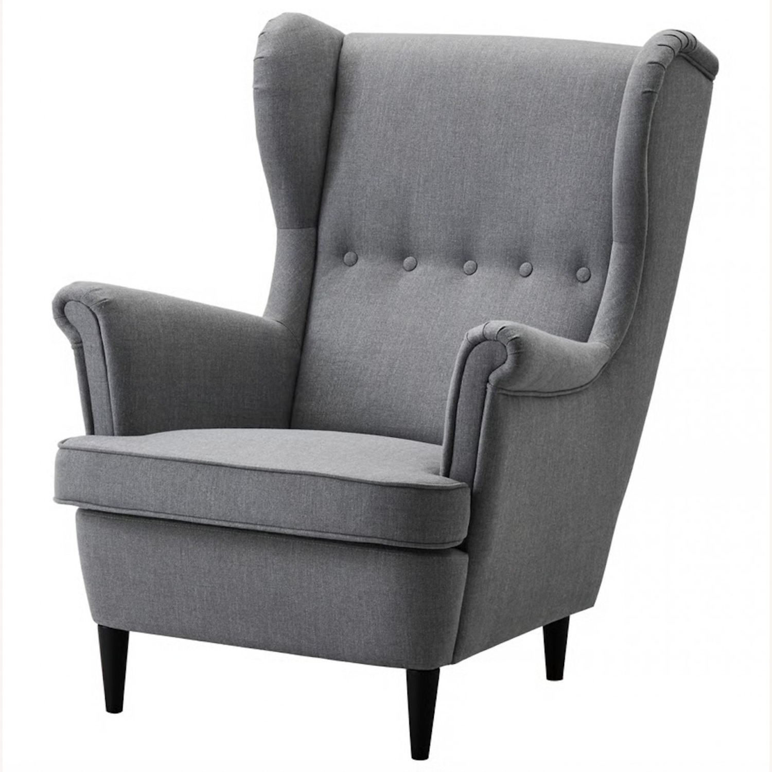 IKEA STRANDMON Dark Gray Armchair - image-1
