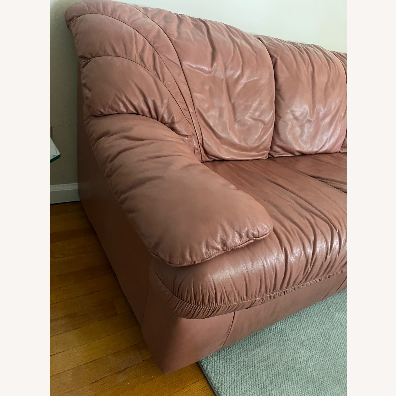 Natuzzi  Purple Leather 3+ Piece Sectional - image-6