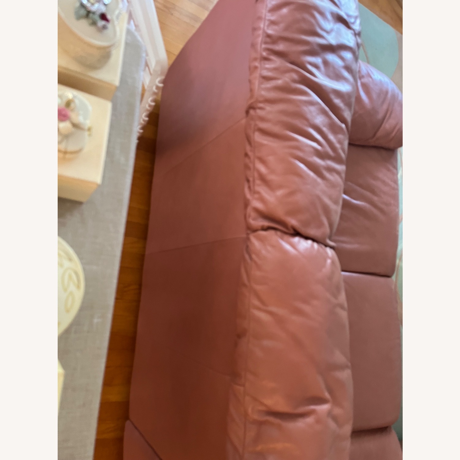 Natuzzi  Purple Leather 3+ Piece Sectional - image-8