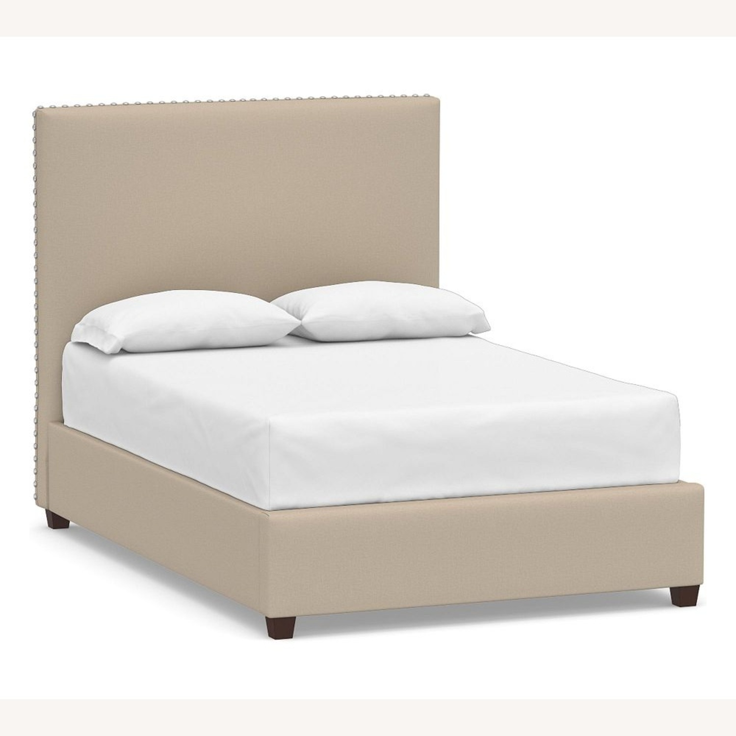 Pottery Barn Raleigh Square Upholstered Bed Frame - image-5