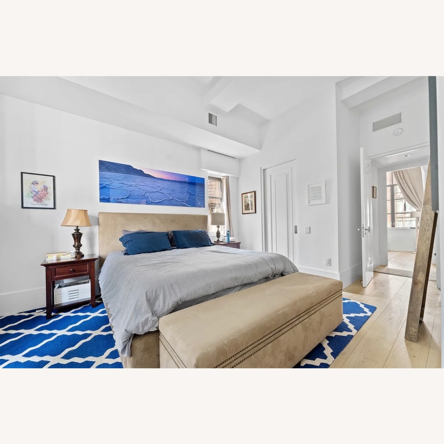 Pottery Barn Raleigh Square Upholstered Bed Frame - image-2