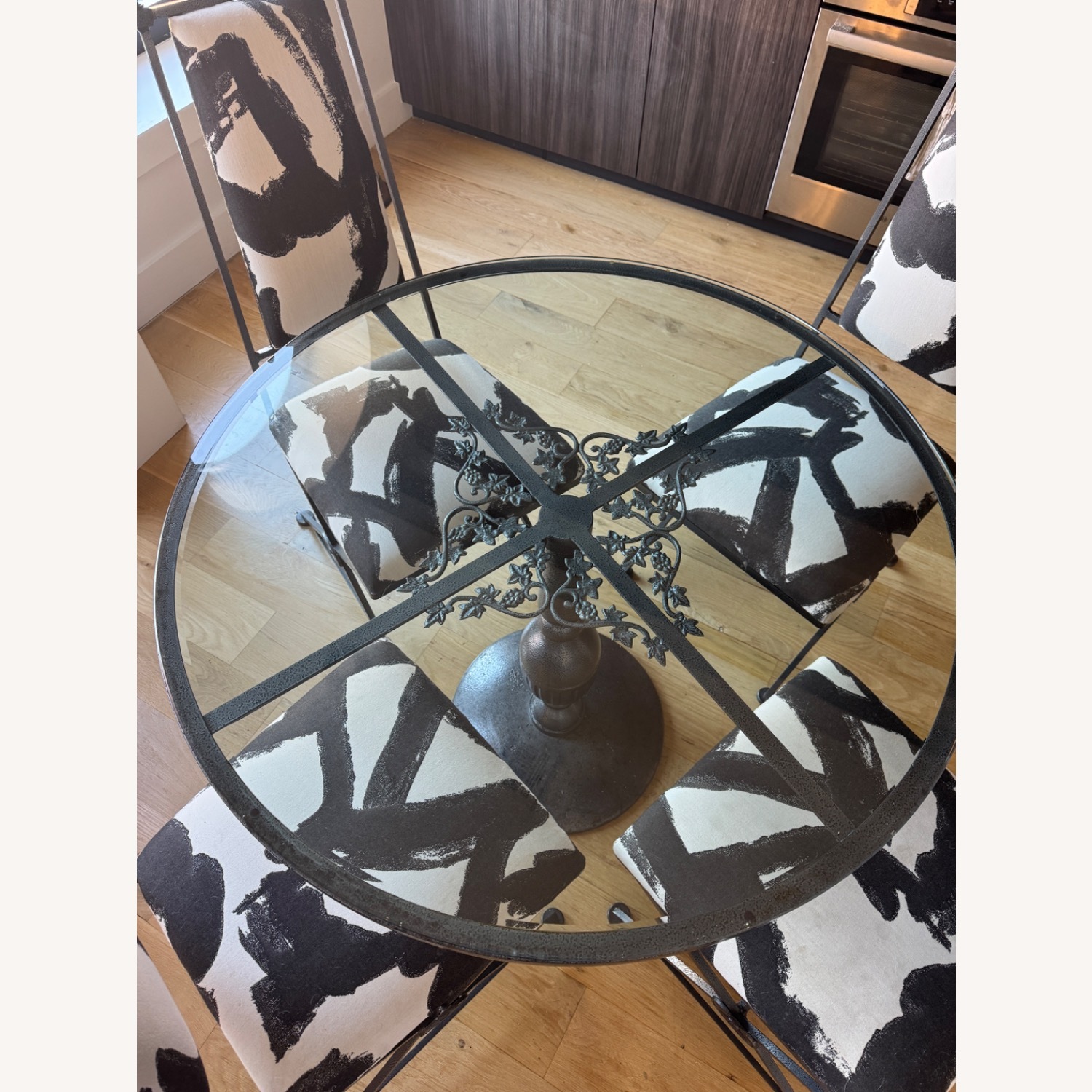 Vintage French Glass Top Table - image-3