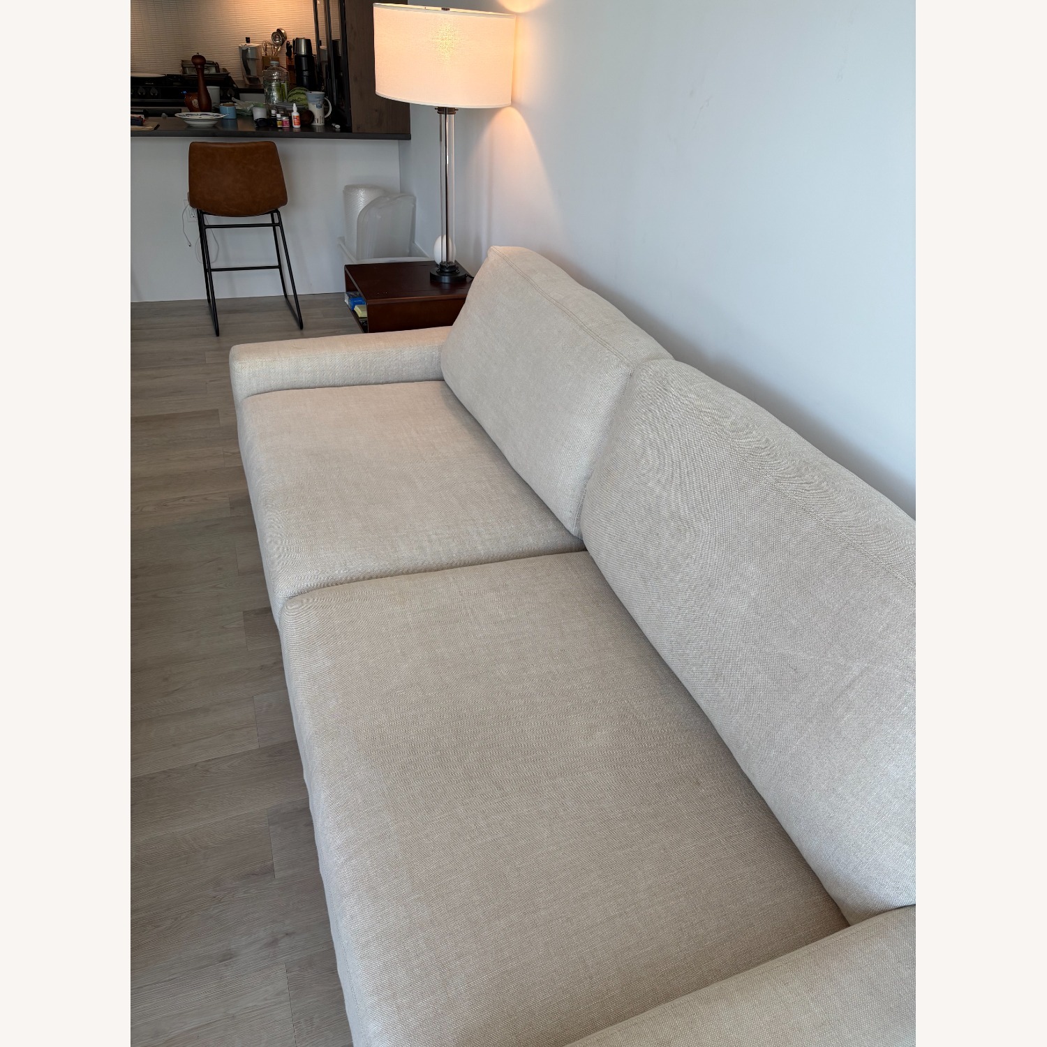 Restoration Hardware Maxwell Sofa 94" Linen - image-1