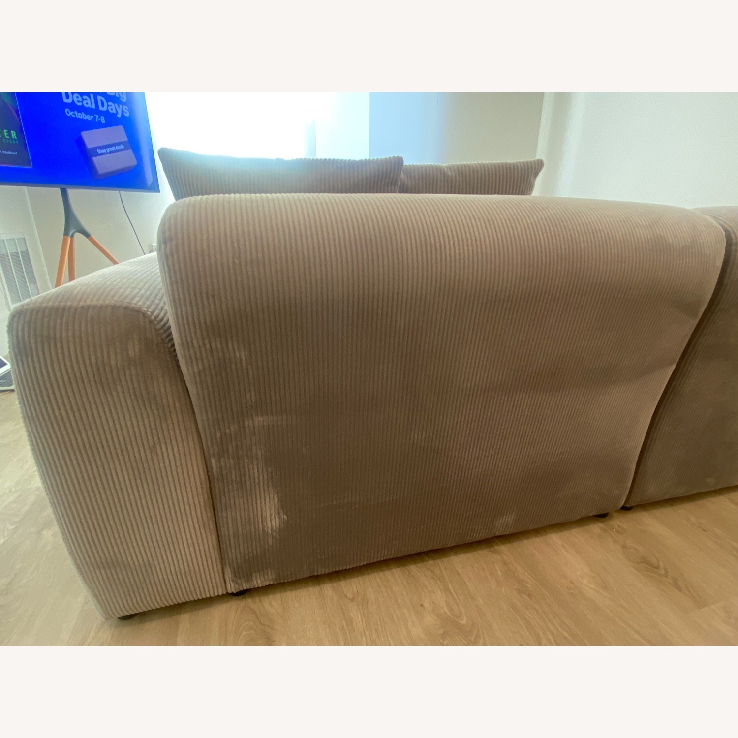 Wayfair Light Gray Fabric 2 Piece Sectional - image-2