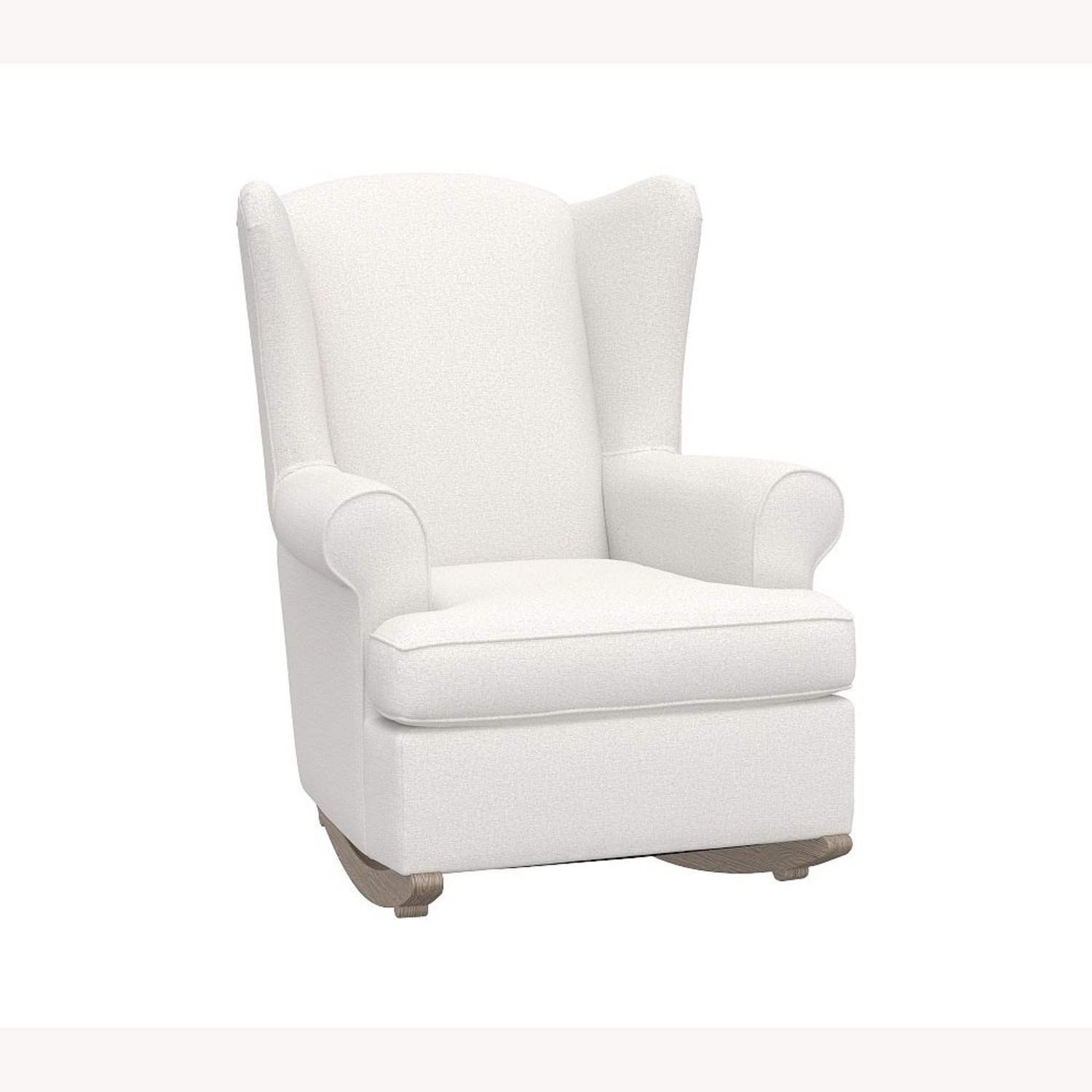 Pottery Barn Kids White Boucle Nursing Chair - image-5