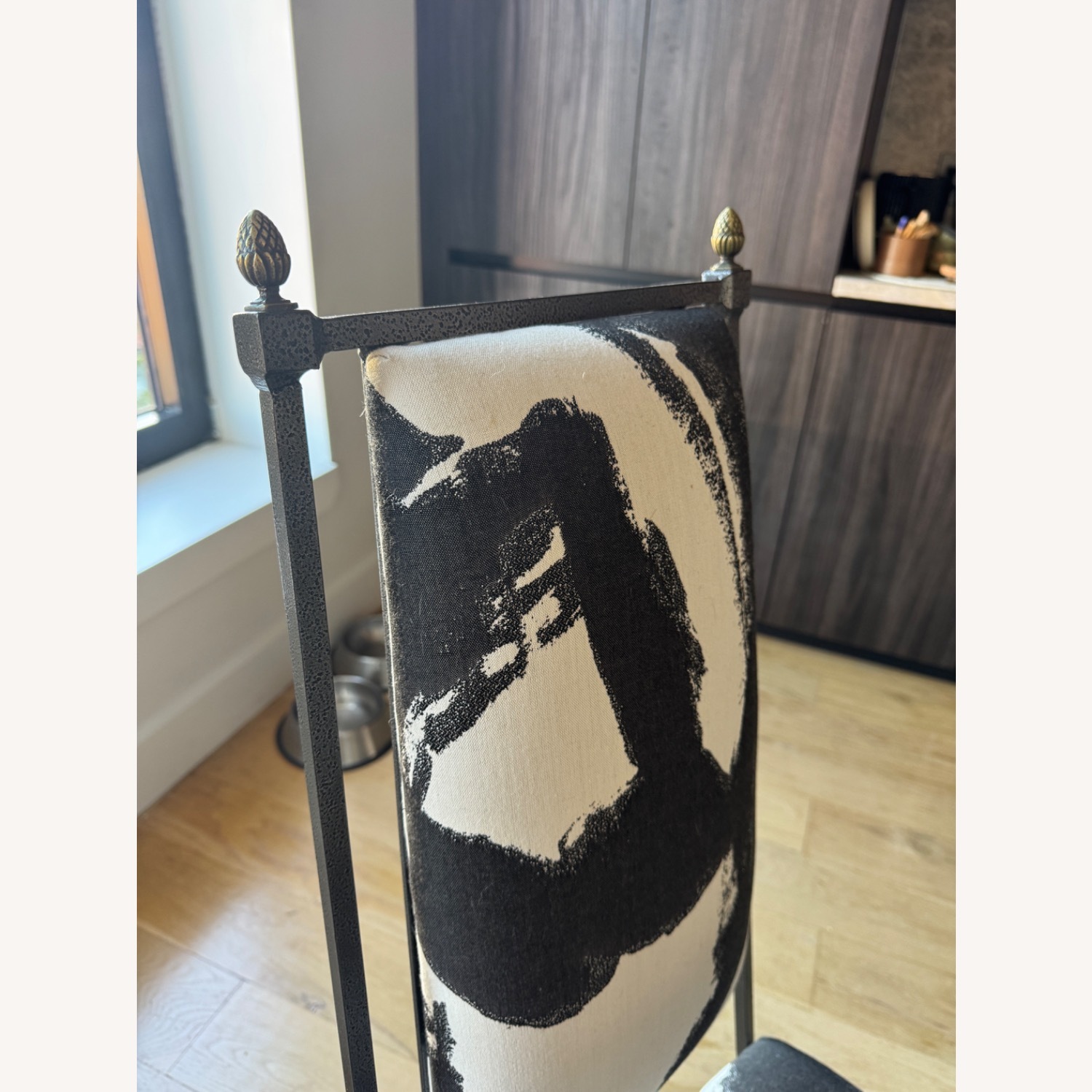 Vintage French Fabric Dining Chairs - image-2