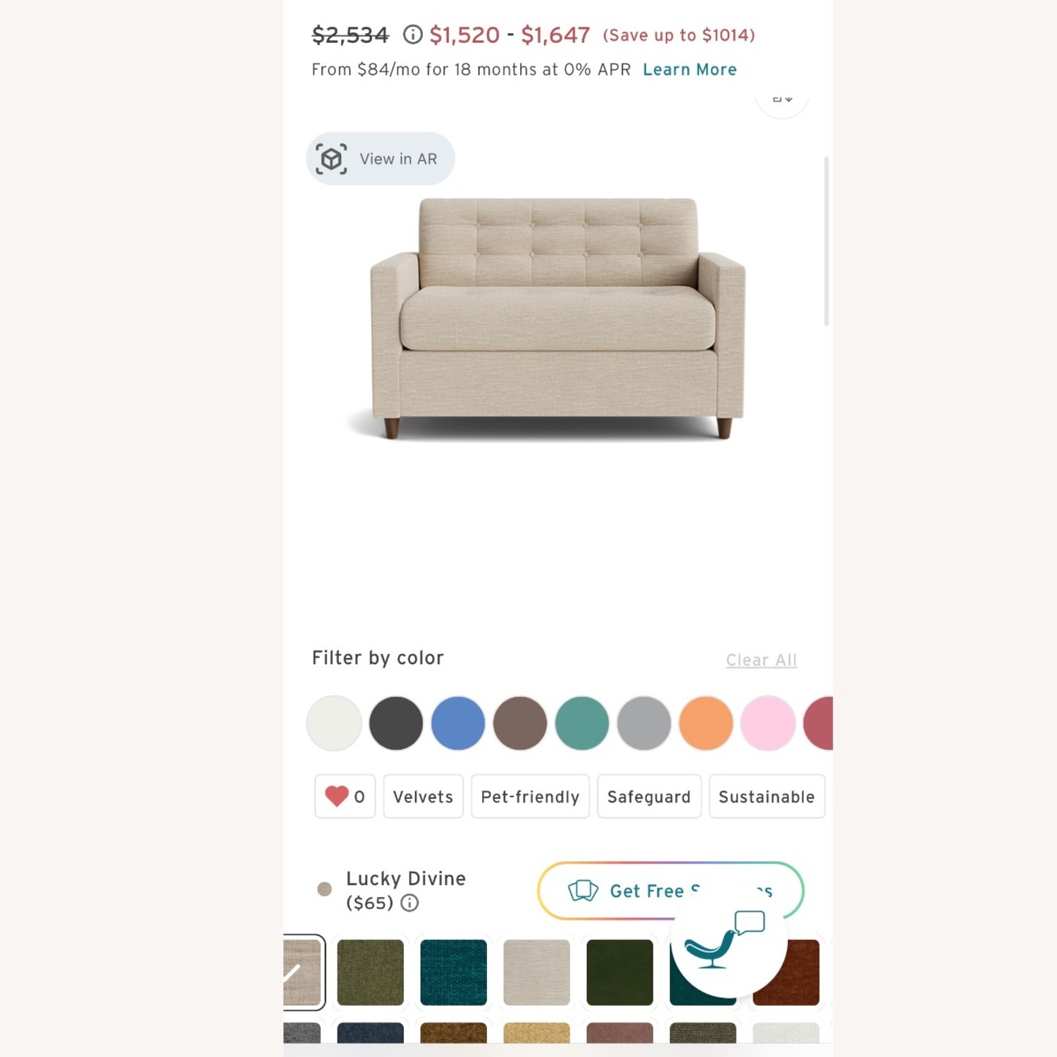 Joybird Eliot Natural Fabric Sleeper Sofa - image-3
