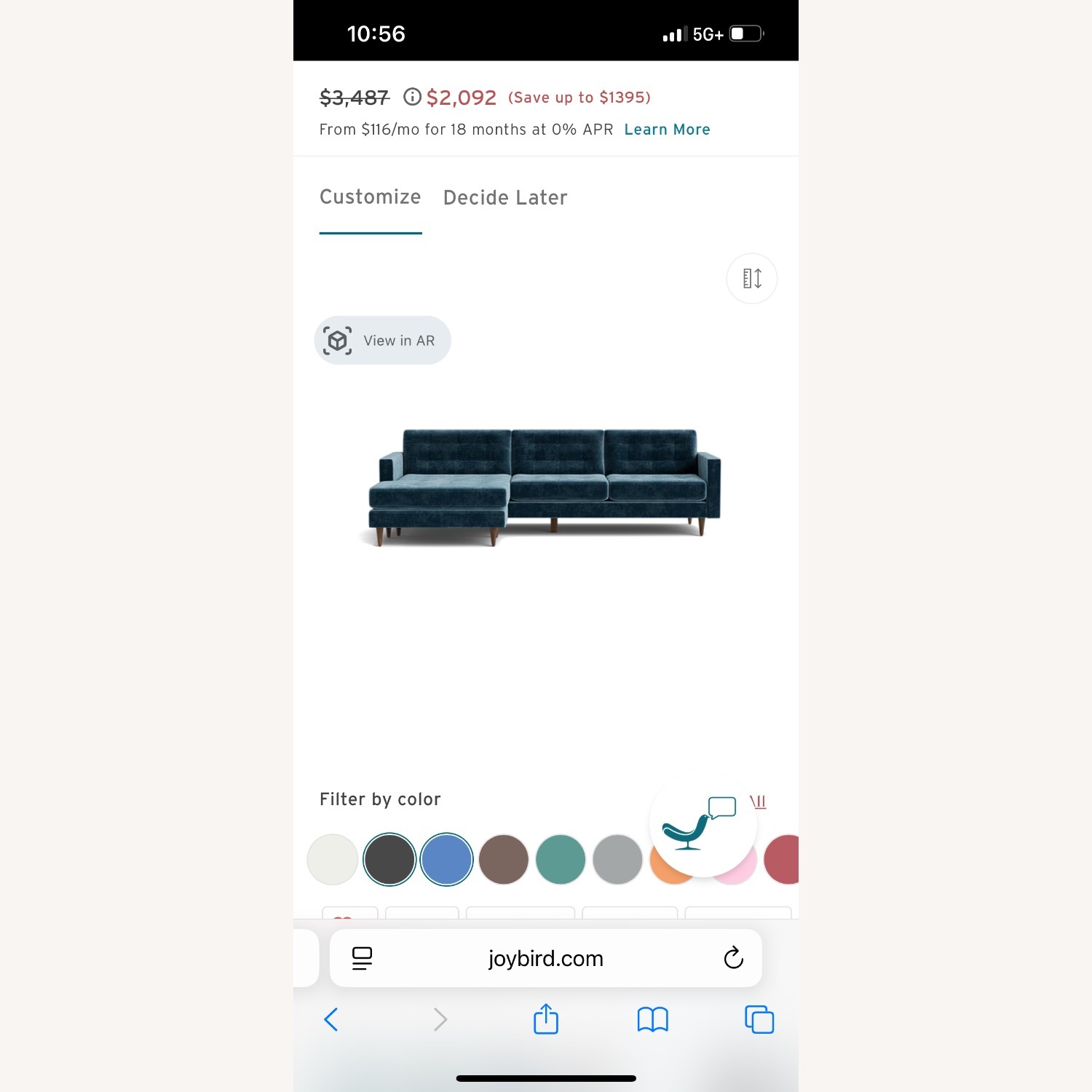 Joybird Eliot Sectional Couch - image-1