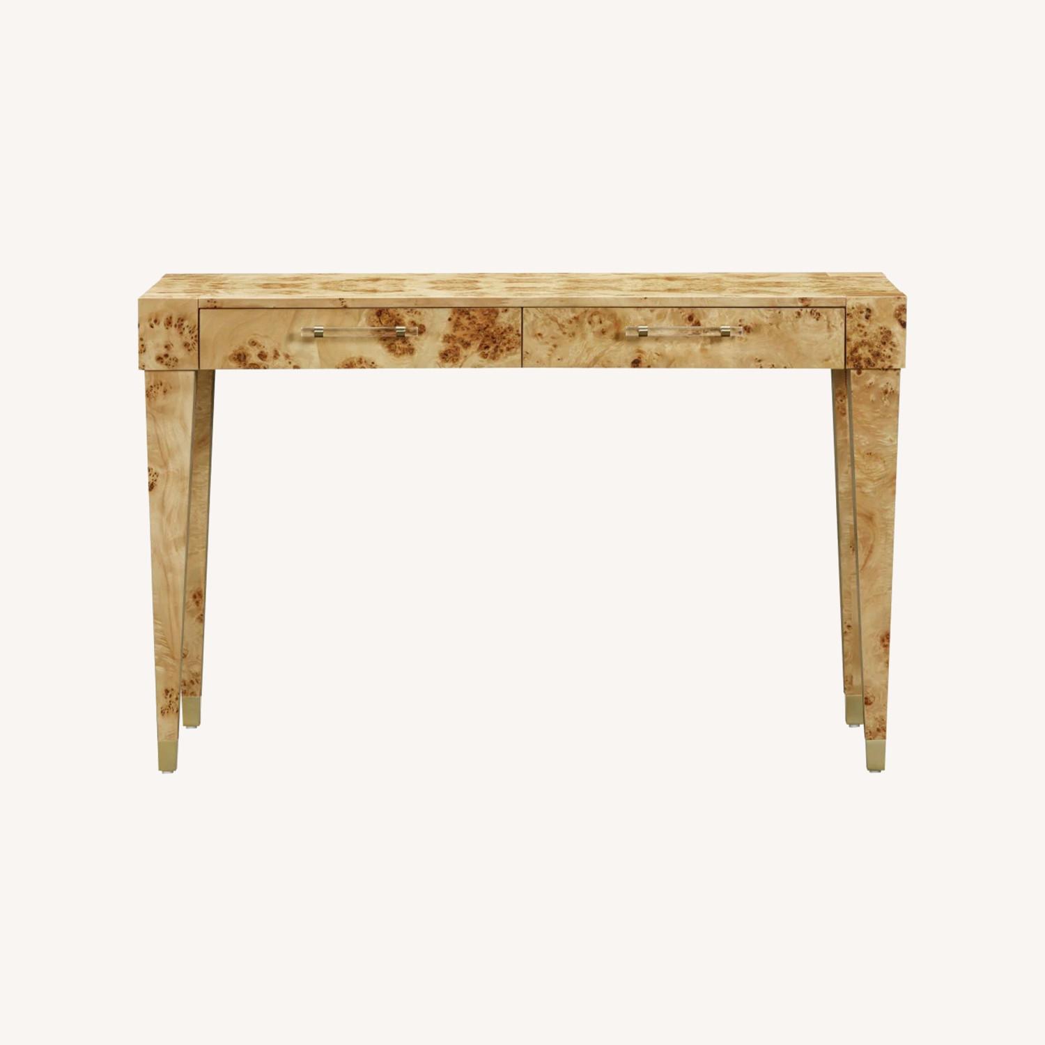 Brandyss Burl Work Desk, Natural - image-0