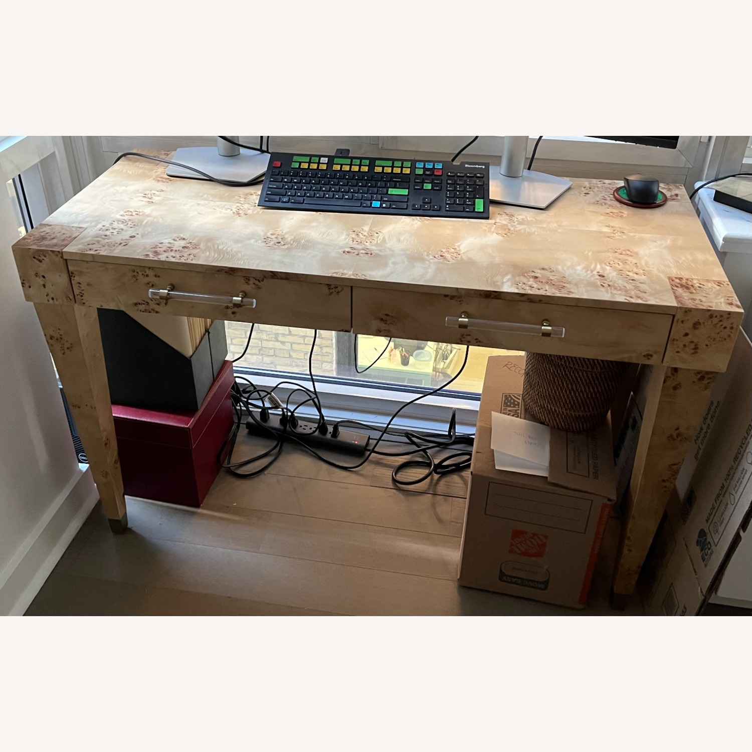 Brandyss Burl Work Desk, Natural - image-3