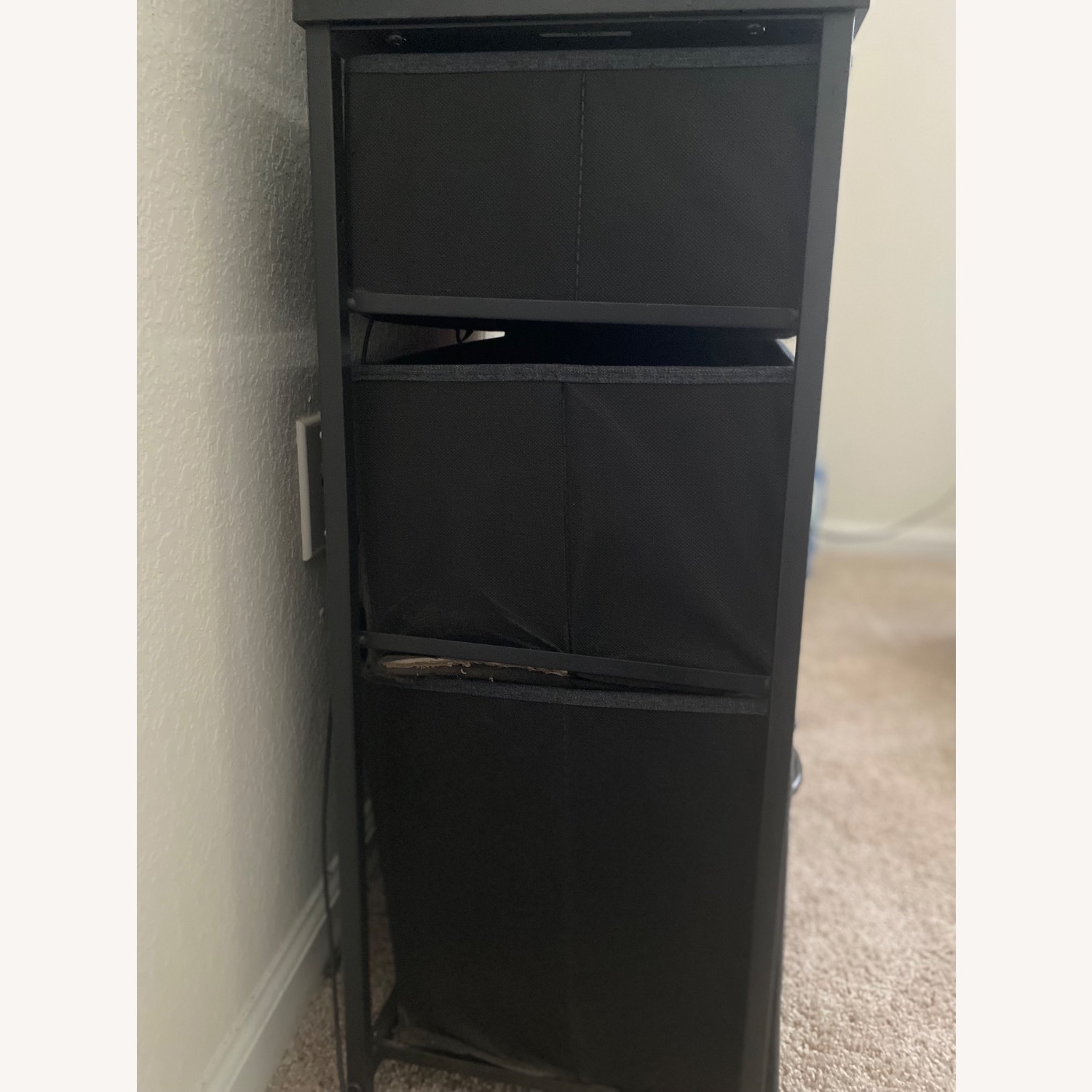 Black Fabric Dresser - image-2