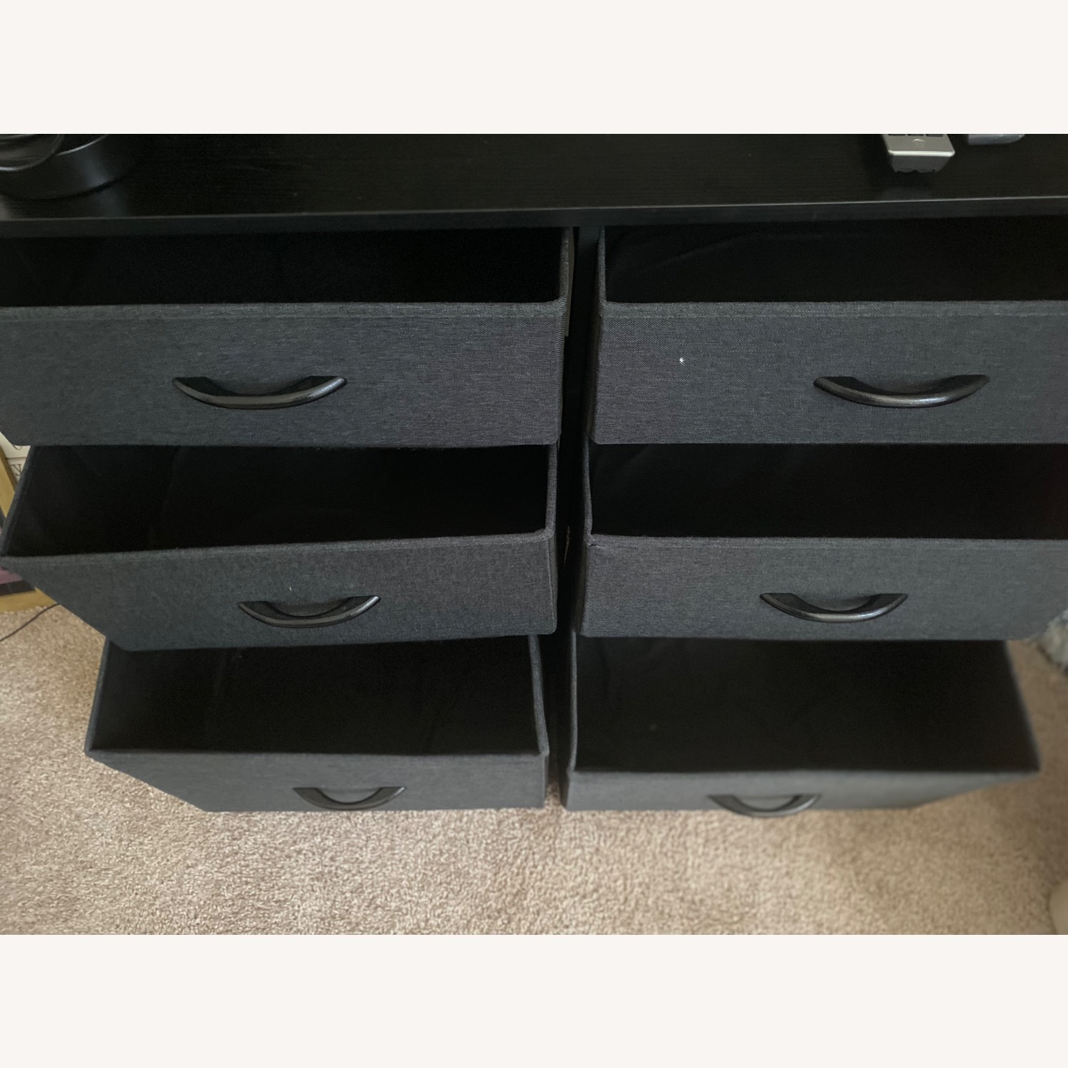 Black Fabric Dresser - image-3