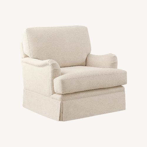 Used Skirted Swivel Arm Chair for sale on AptDeco