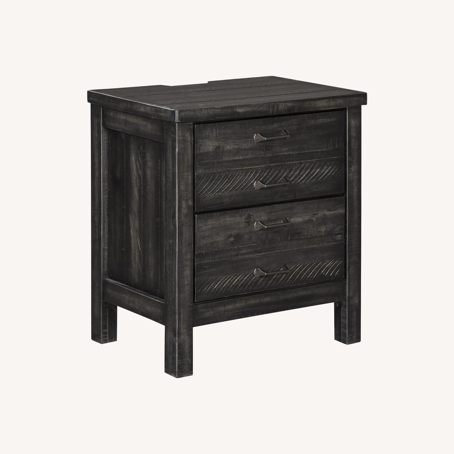 Baylow Two Drawer Nightstand - image-0