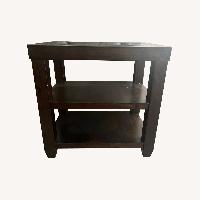 Chairside Table With Shelf