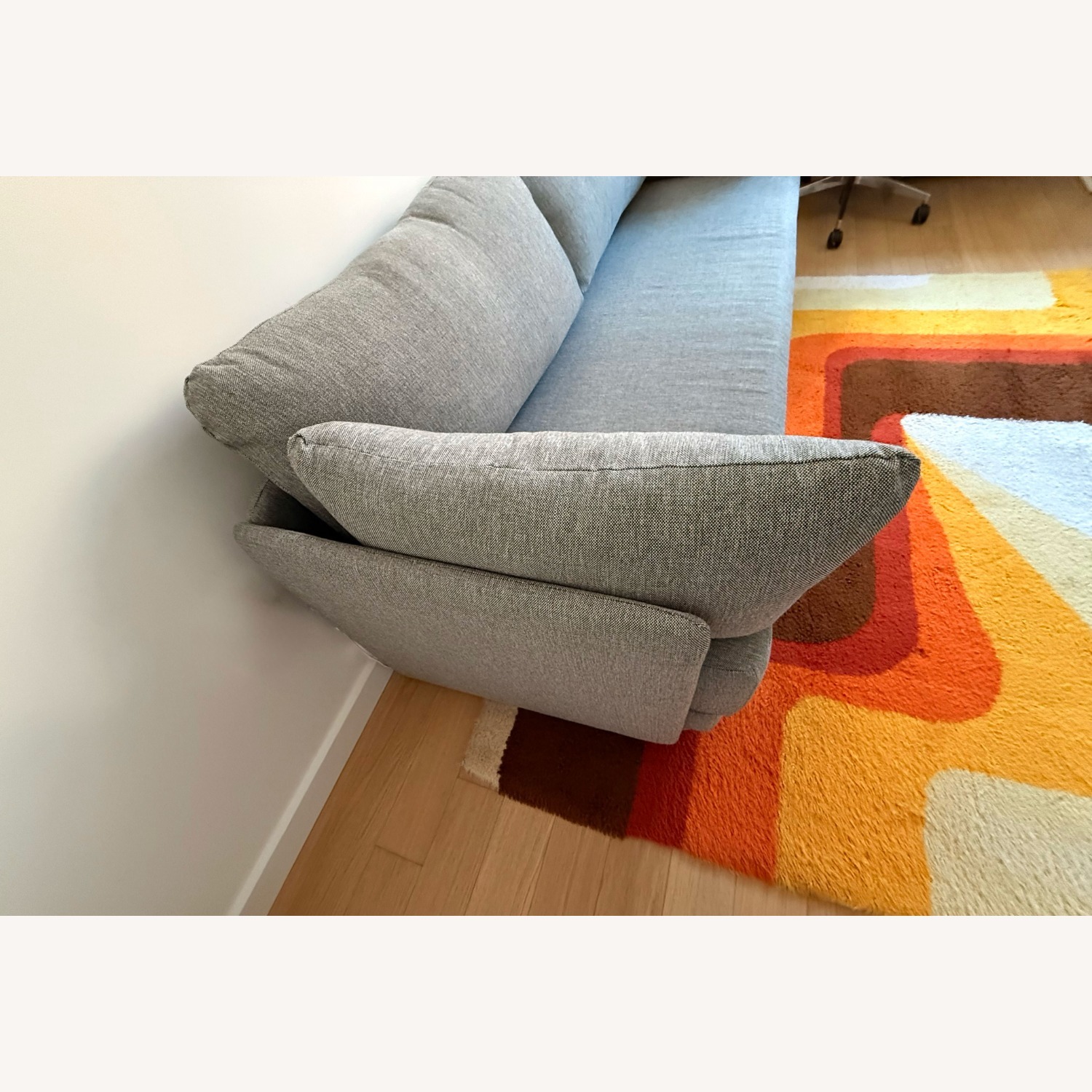 Burrow Light Gray Fabric Sleeper Sofa - image-2