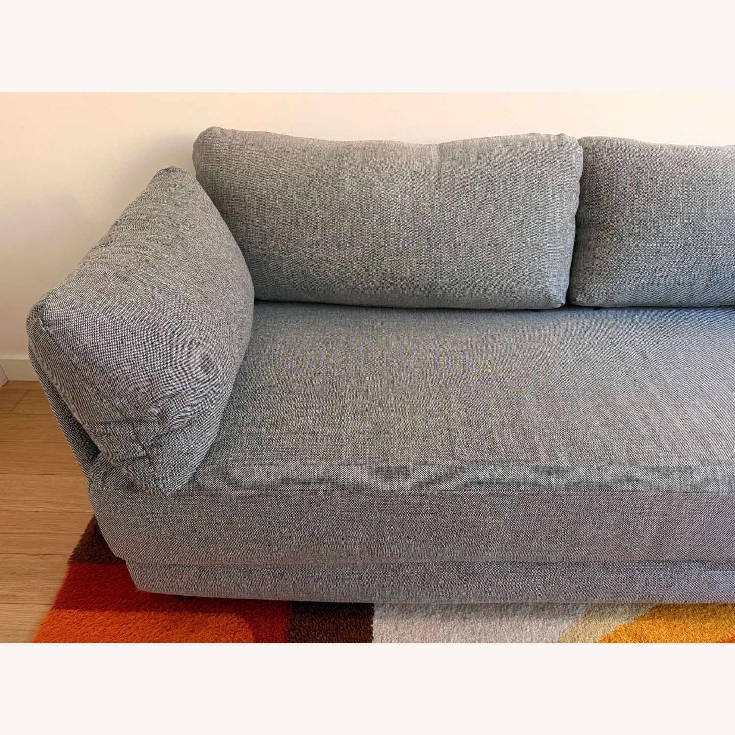 Burrow Light Gray Fabric Sleeper Sofa - image-4