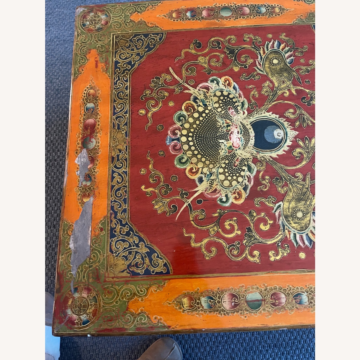 Vintage Red Coffee Table - image-4