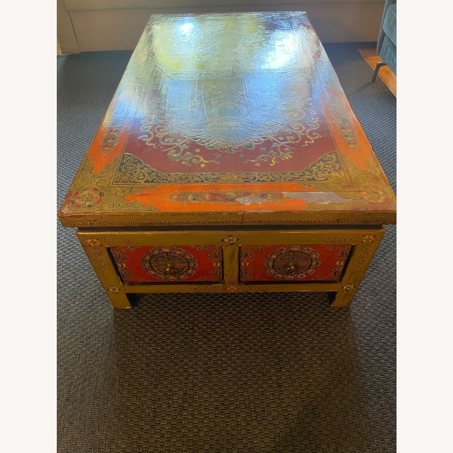 Vintage Red Coffee Table - image-3