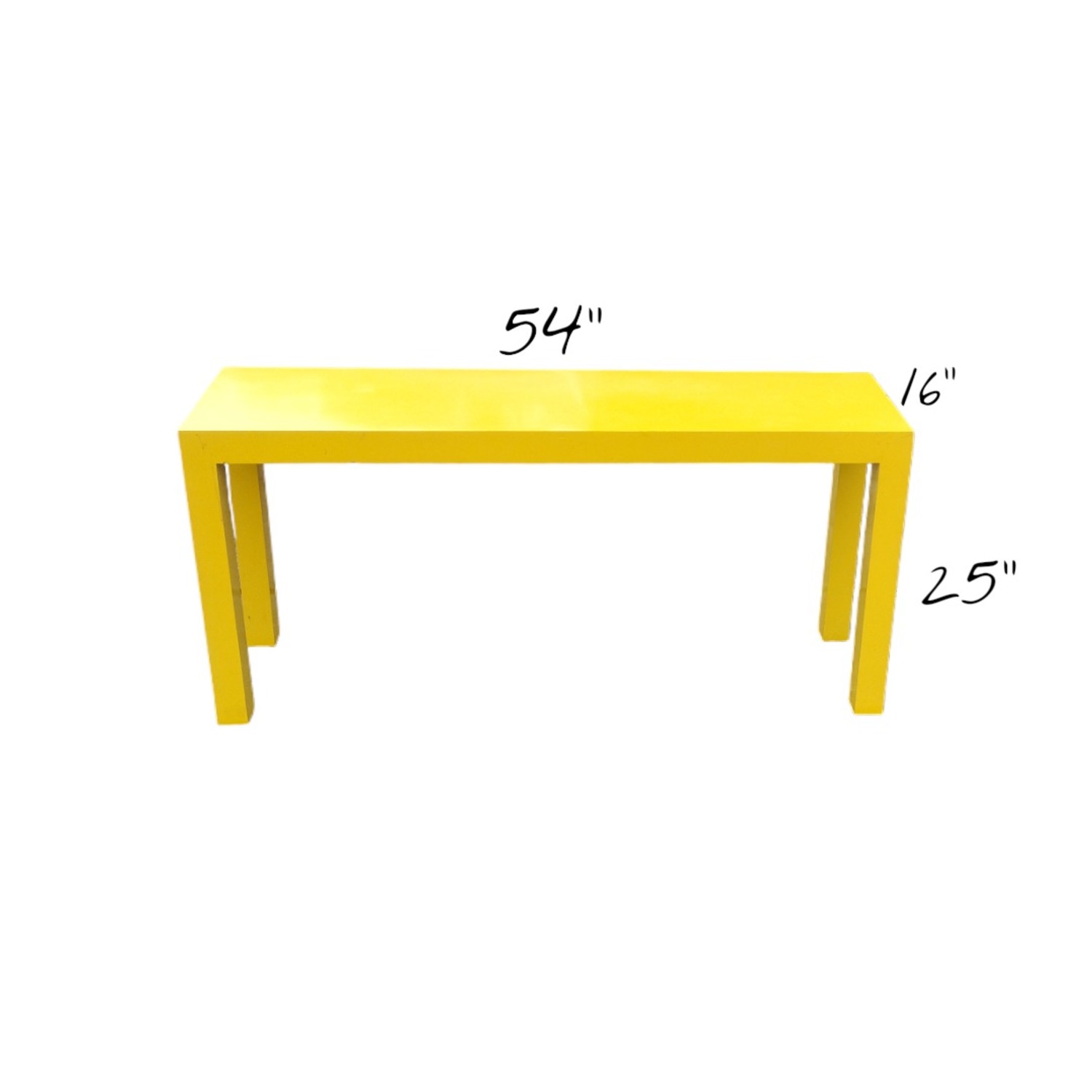 Yellow Wood Side Table - image-2