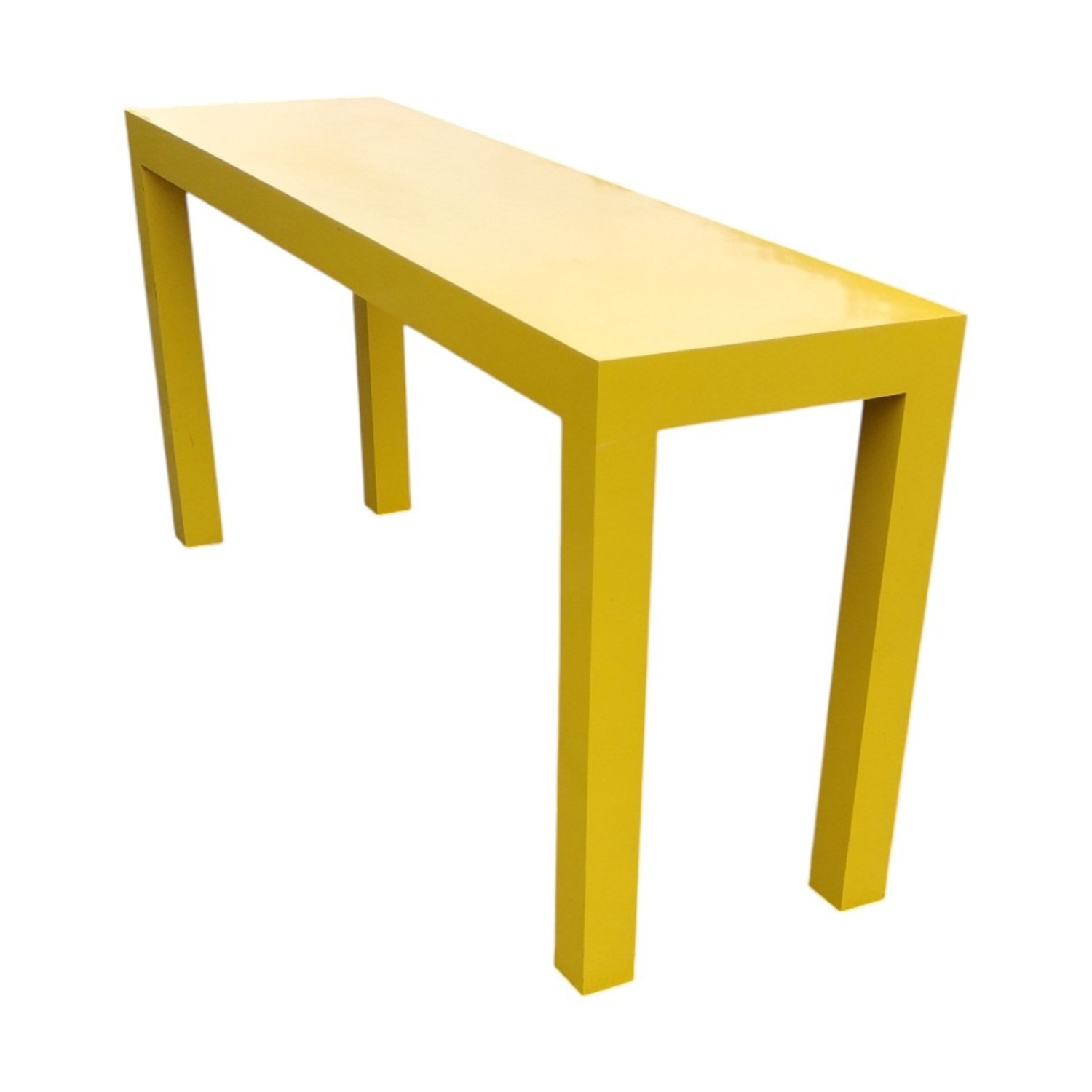 Yellow Wood Side Table - image-17