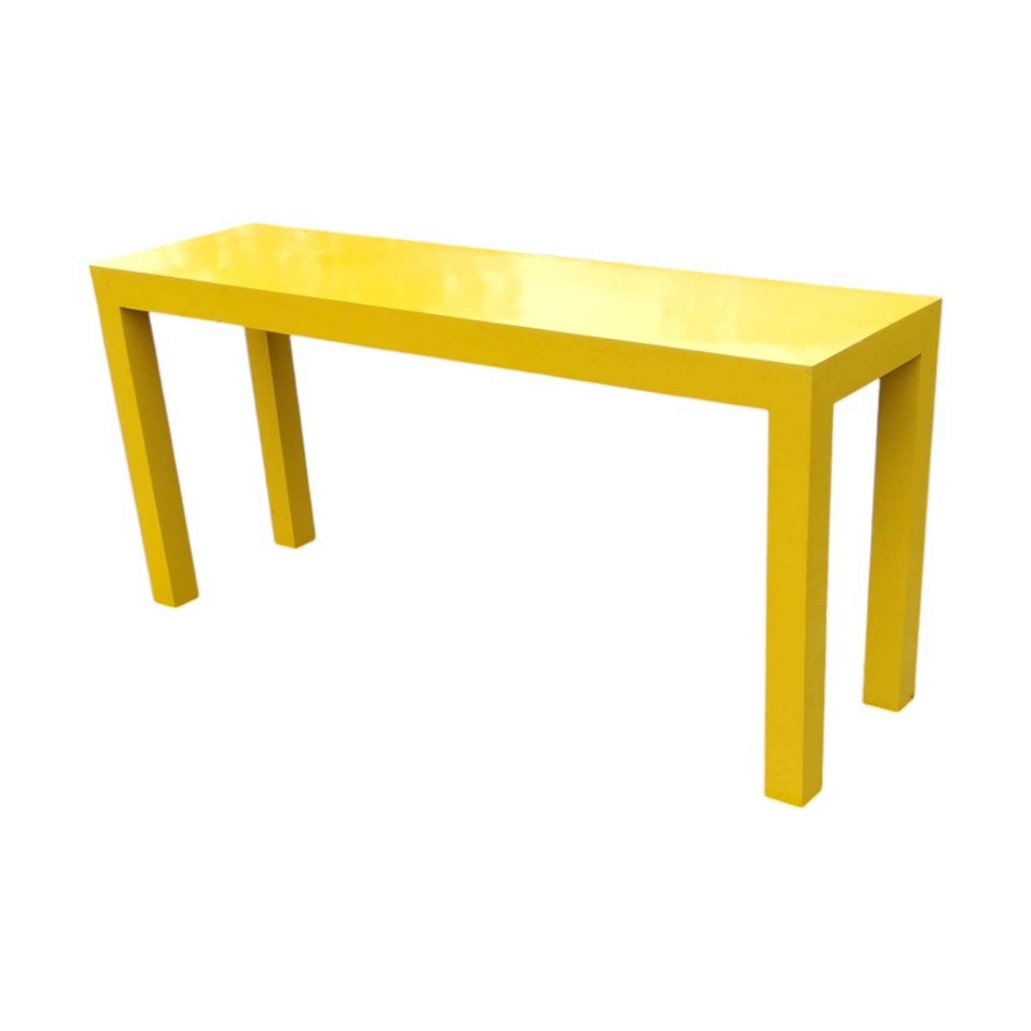 Yellow Wood Side Table - image-14