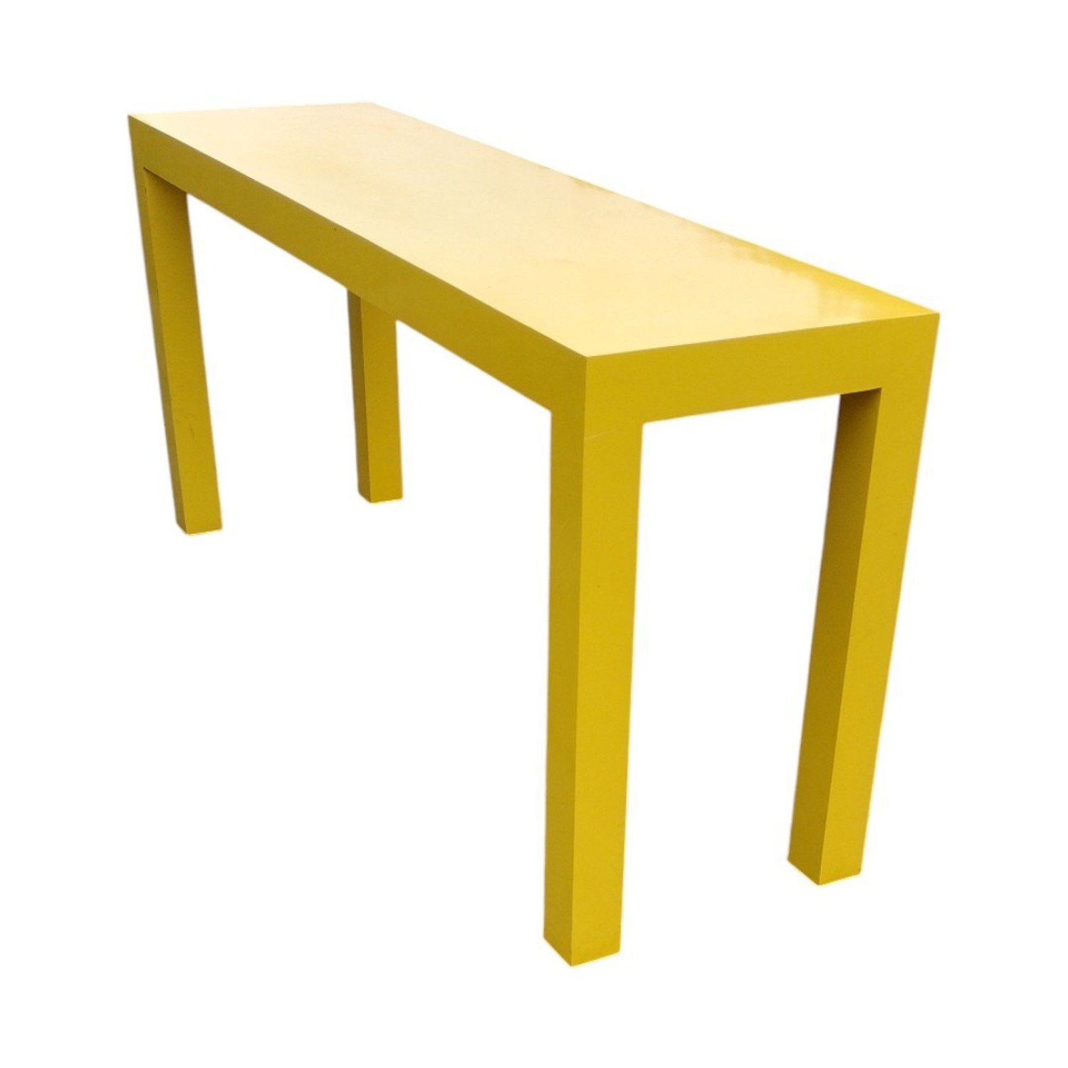 Yellow Wood Side Table - image-16