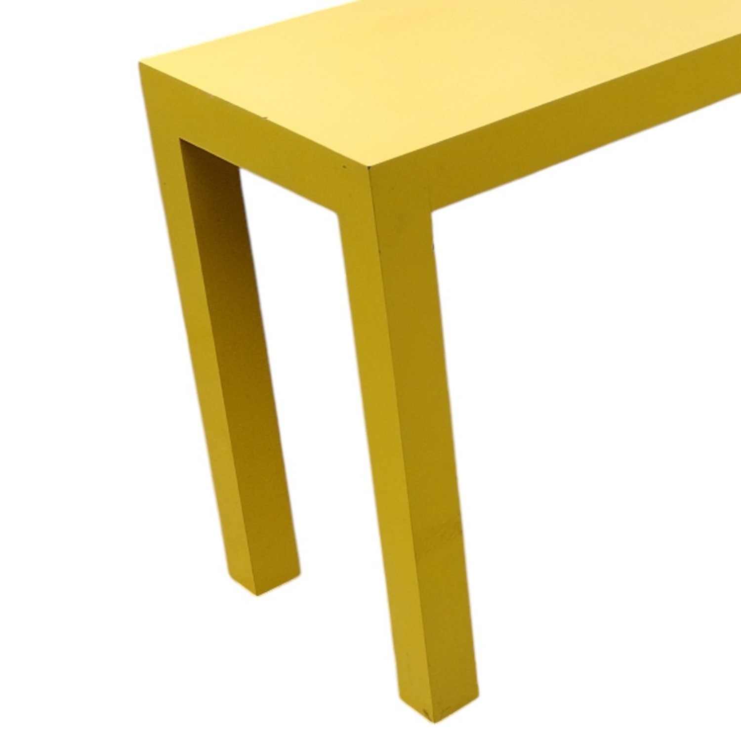 Yellow Wood Side Table - image-9