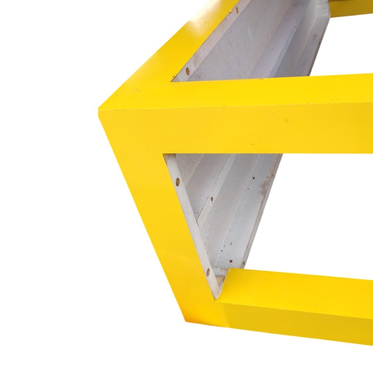 Yellow Wood Side Table - image-5