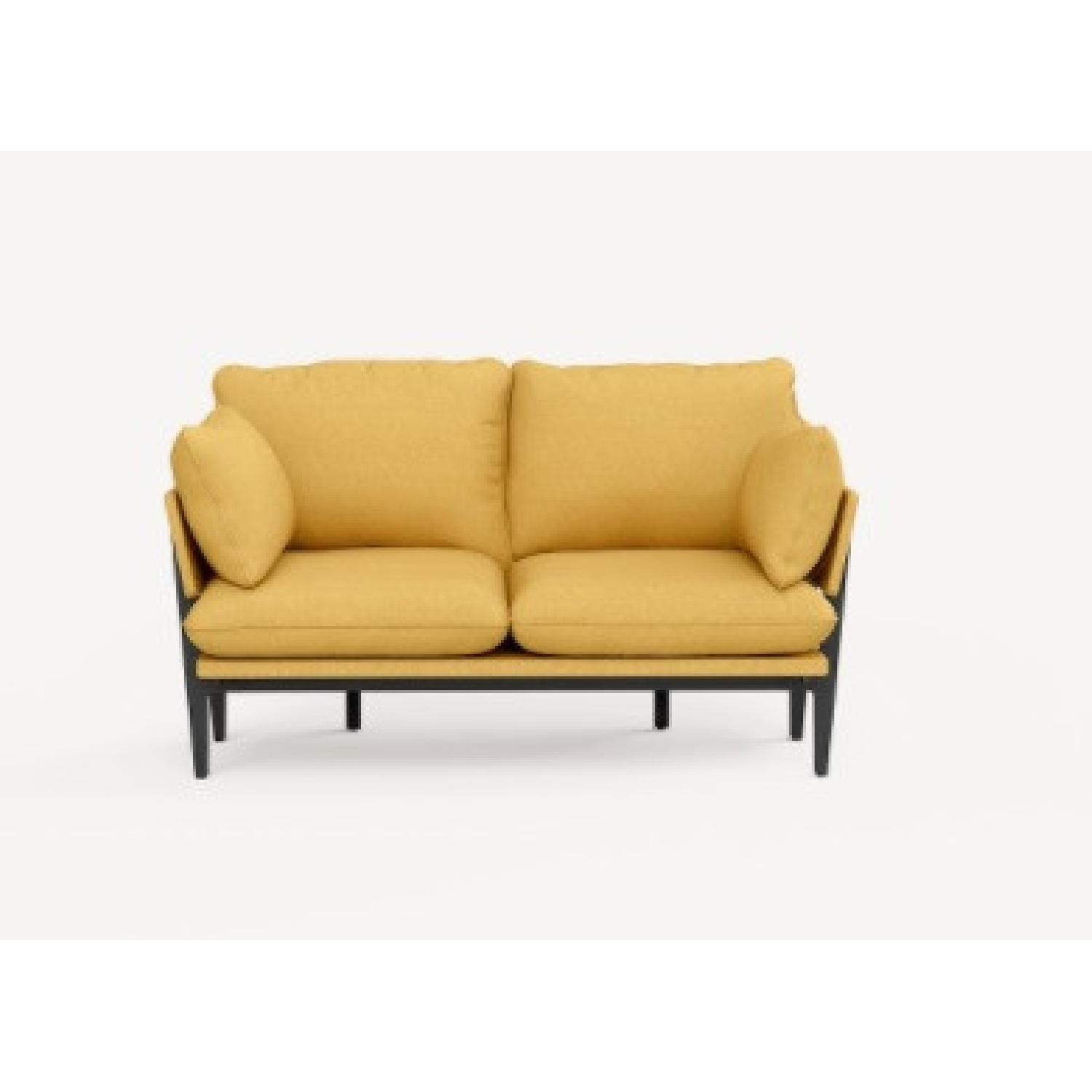 Floyd Yellow Fabric Loveseat - image-4