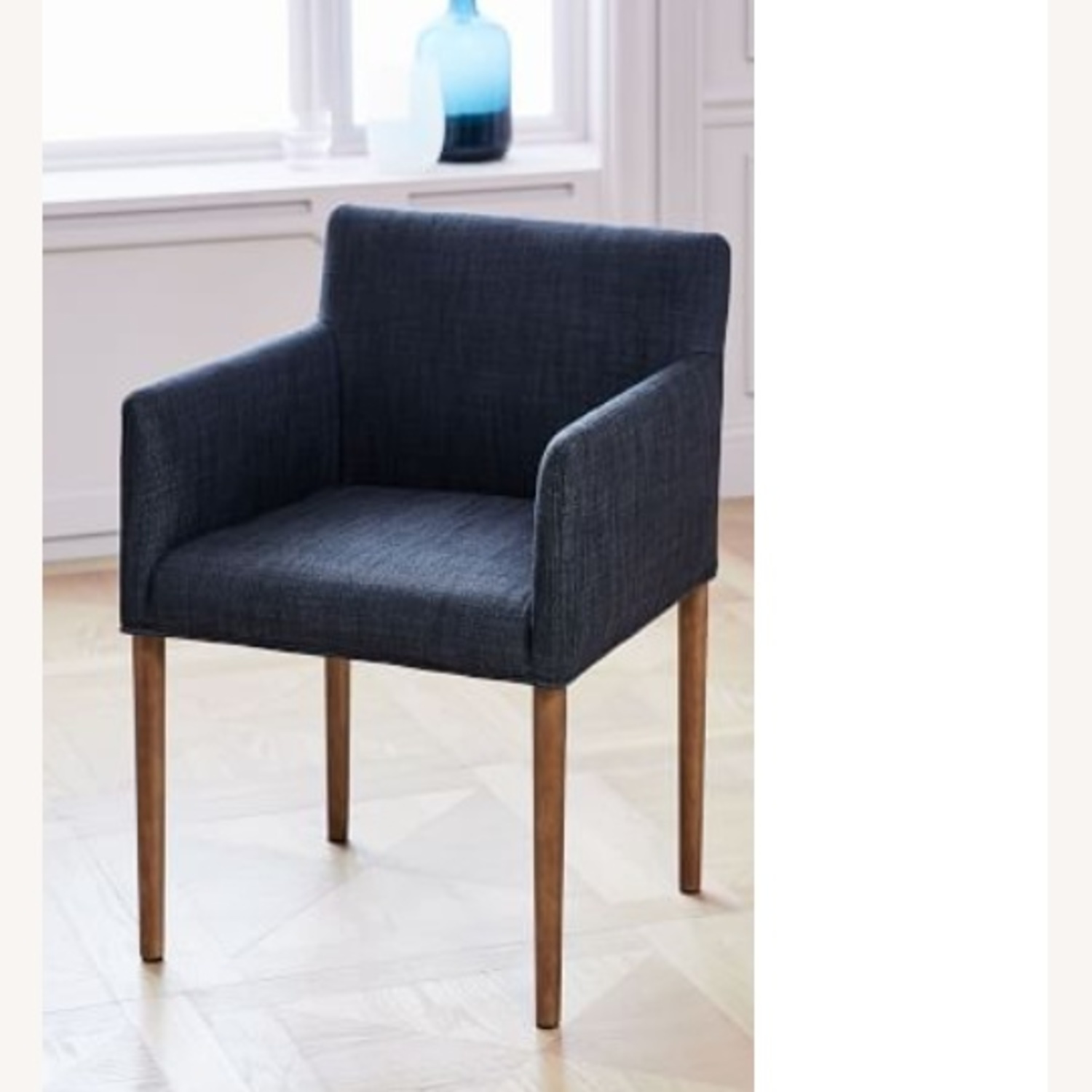 West Elm Dark Gray Dining Chairs - image-4