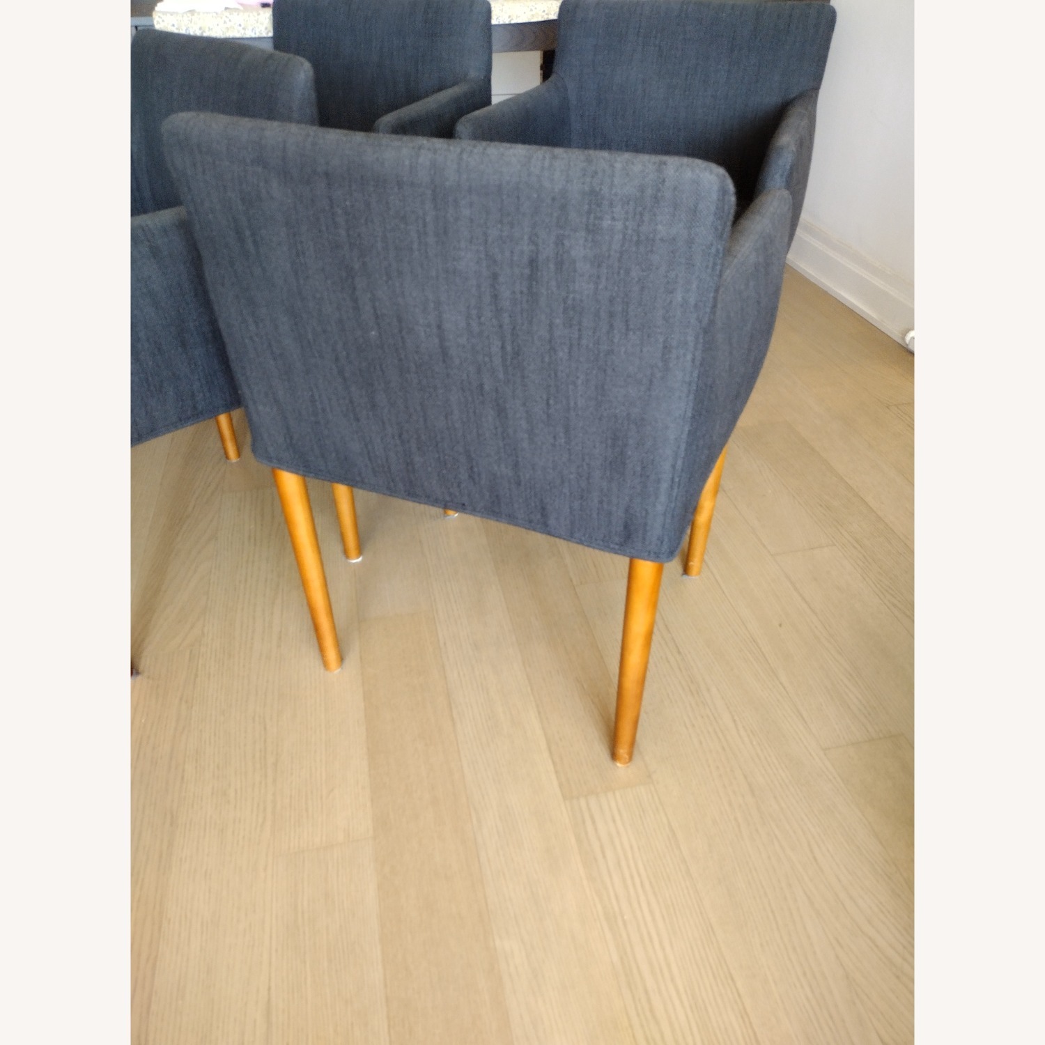 West Elm Dark Gray Dining Chairs - image-3