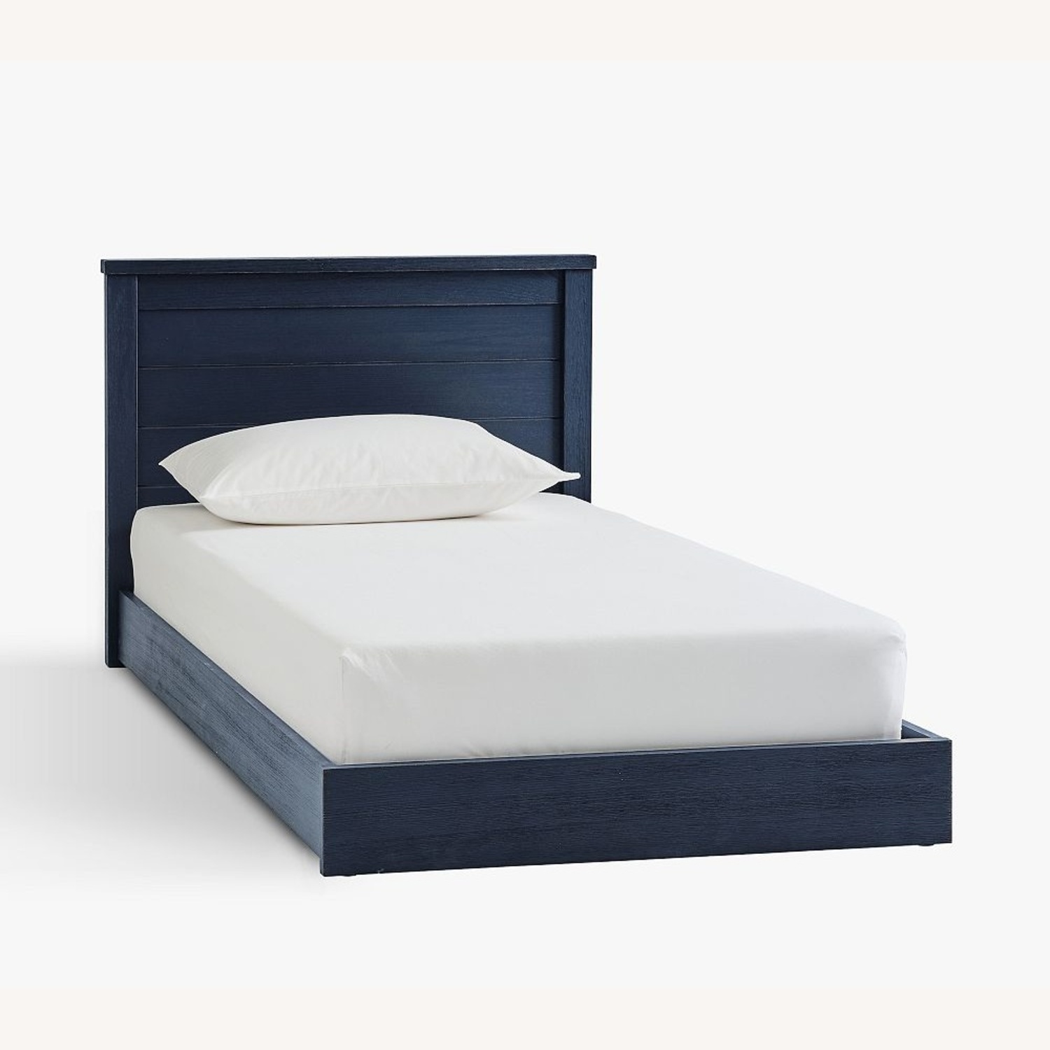 Pottery Barn Kids Charlie Wood Twin Bed Blue - image-5