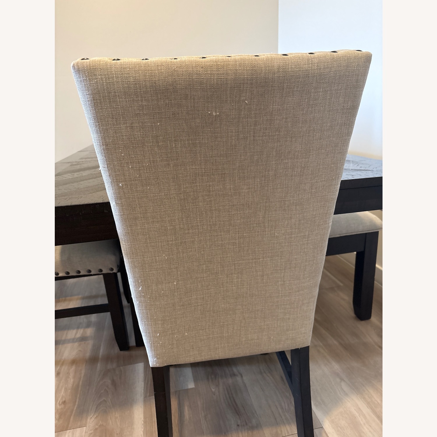 Dark Brown Wood Dining Table - image-4