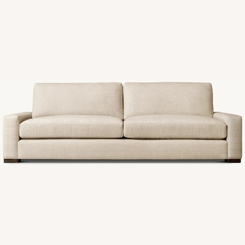 Used Restoration Hardware Maxwell Natural Linen 2 Seater Sofa for sale on AptDeco