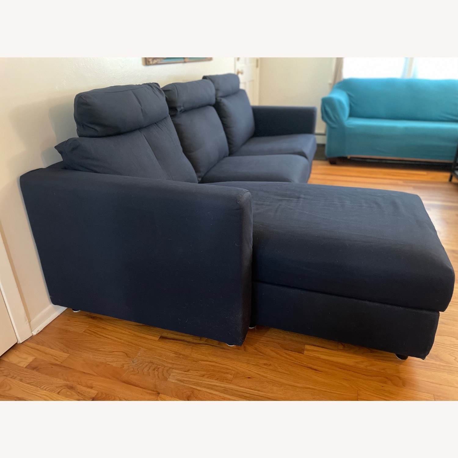 IKEA Finnala Blue 3+ Piece Sectional - image-3