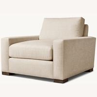 Restoration Hardware Natural Linen Armchair