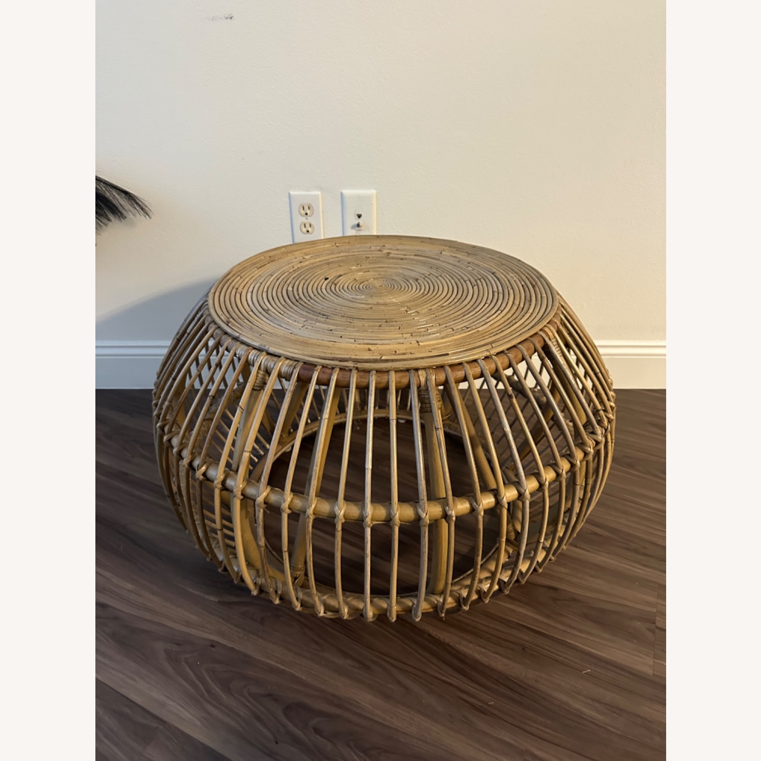 Light Brown Rattan Coffee Table - image-1