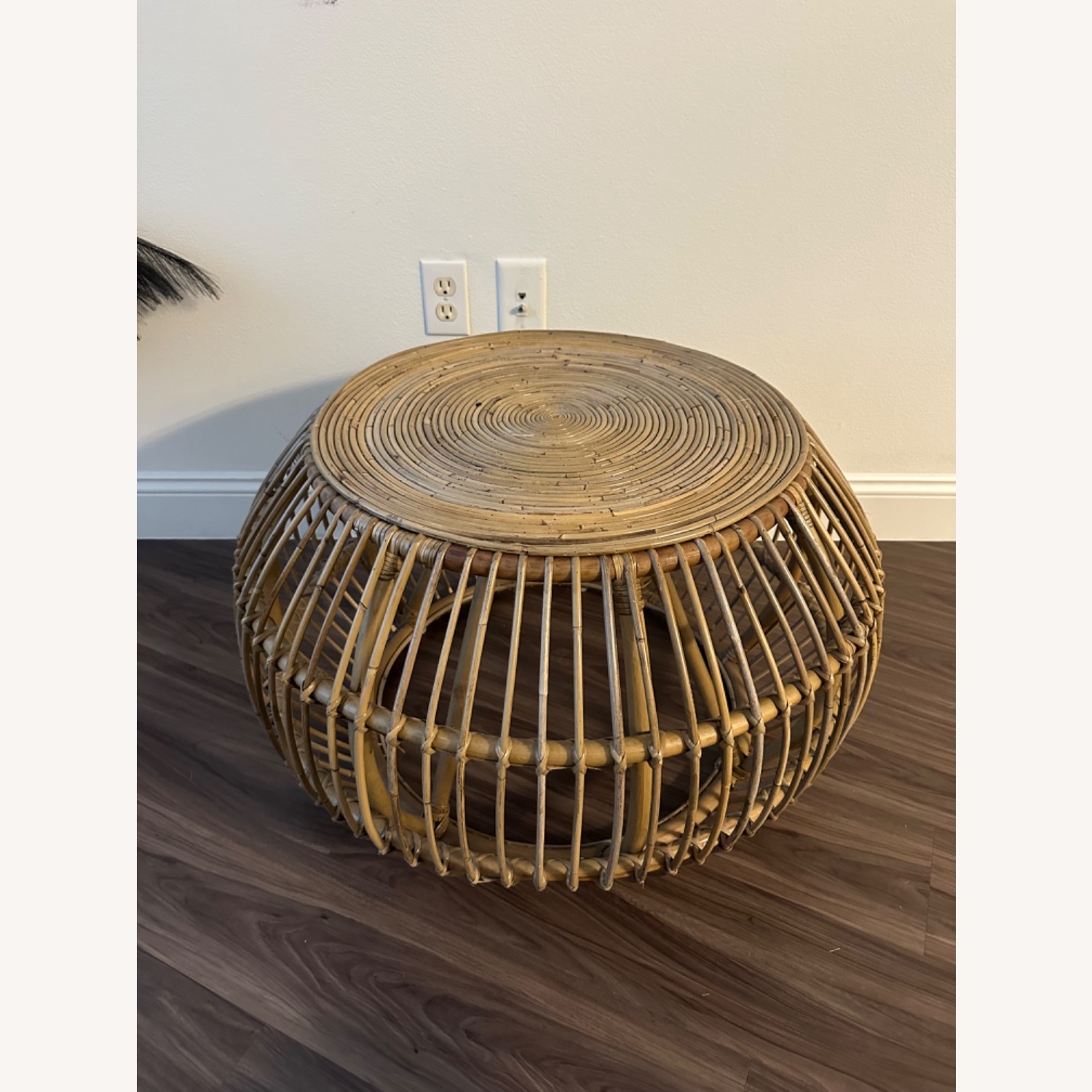 Light Brown Rattan Coffee Table - image-2