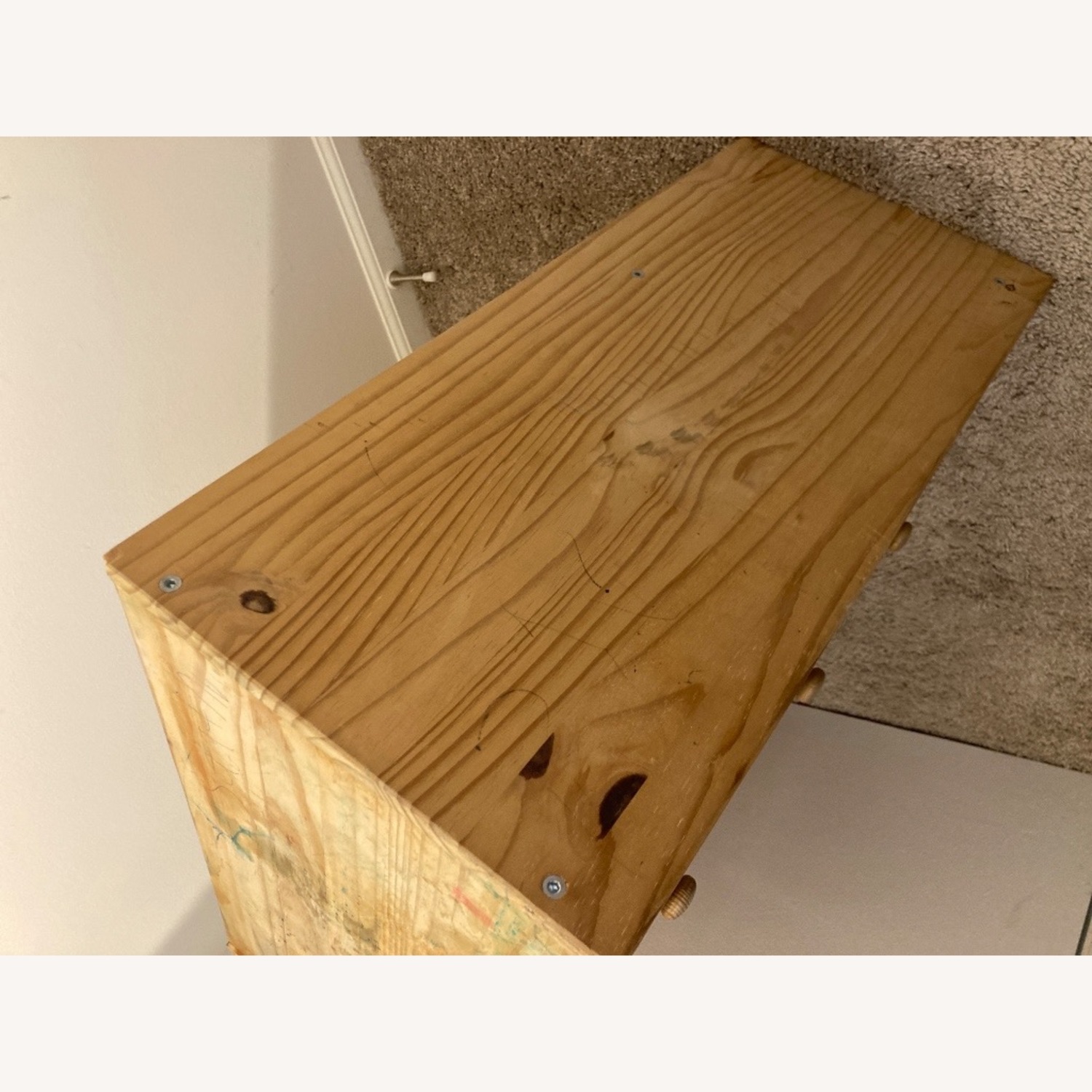 Vintage/Antique Light Brown Wood Dresser - image-3