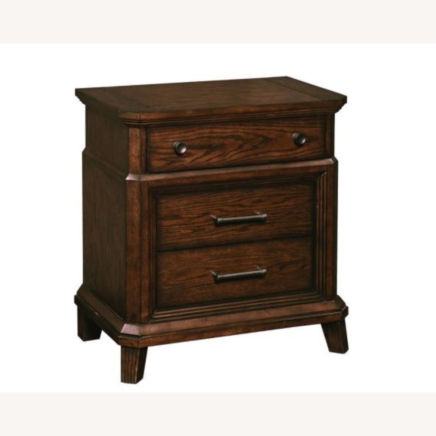 Raymour & Flanigan Dark Brown Wood Nightstand - image-6