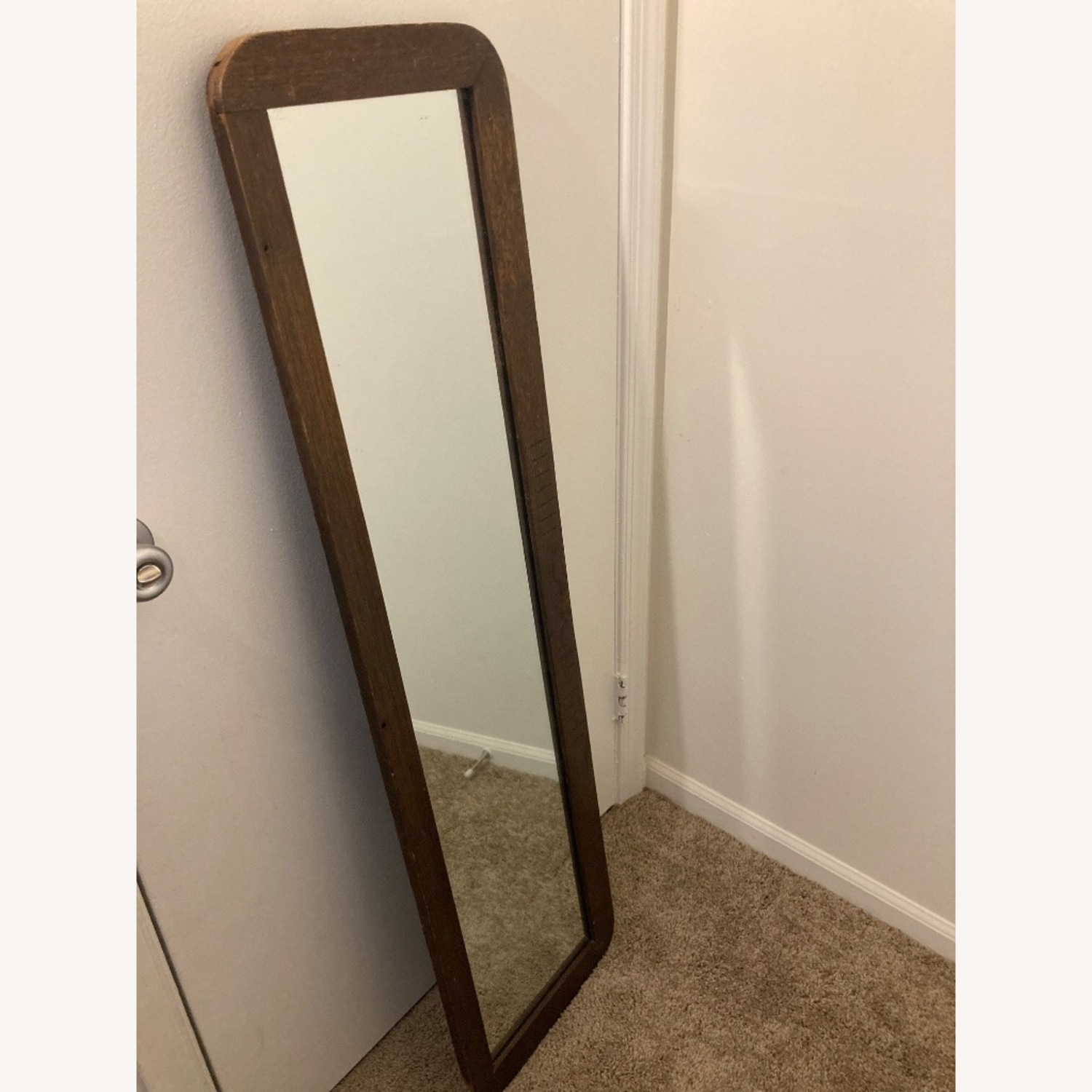 Vintage/Antique Finds Dark Brown Floor Mirror - image-1