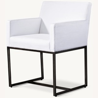 Restoration Hardware Emery Light Gray Dining Chairs