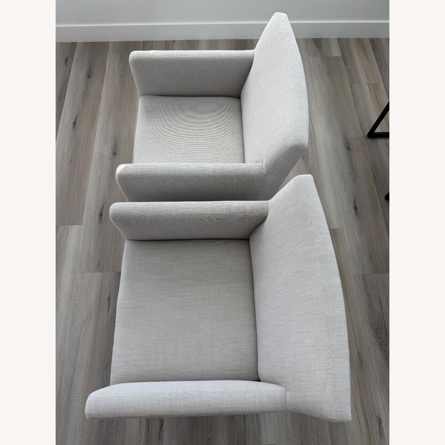 Restoration Hardware Emery Light Gray Dining Chairs - image-4