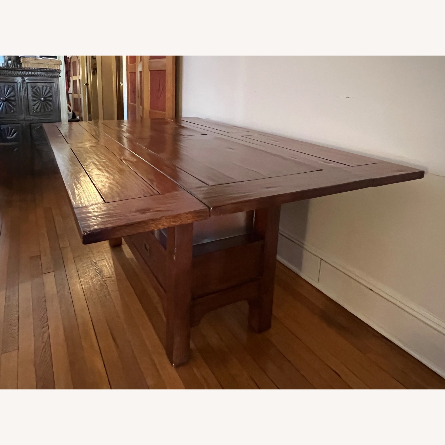 Crate & Barrel Extendable Dining Table Set - image-1