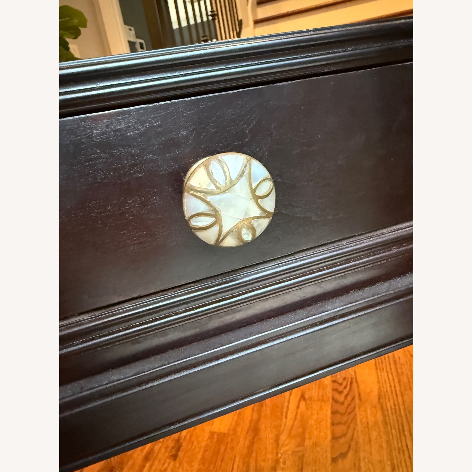 Dark Brown Wood Side Table - image-6