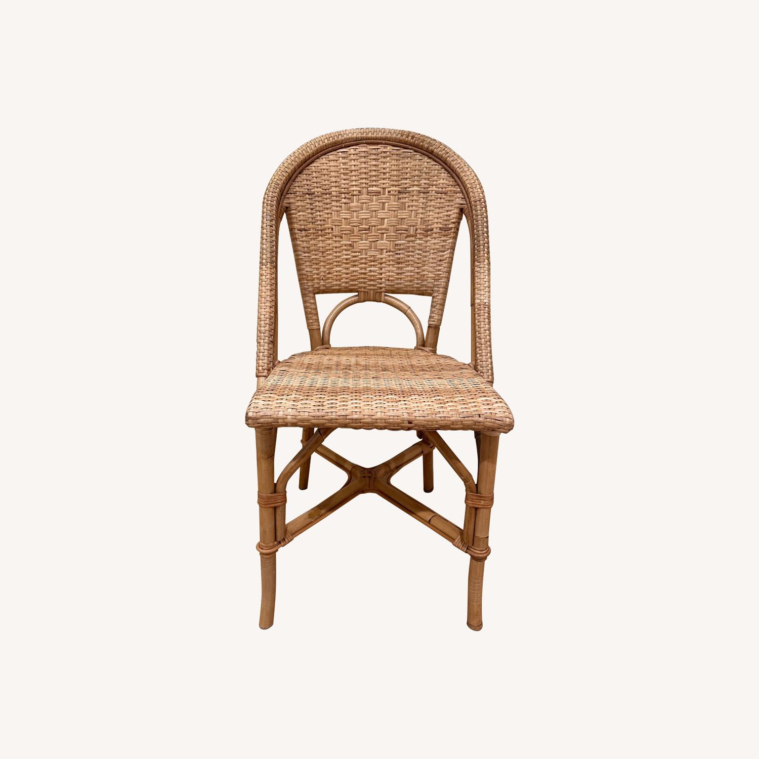 Serena & Lily Natural Rattan Dining Chairs - image-0