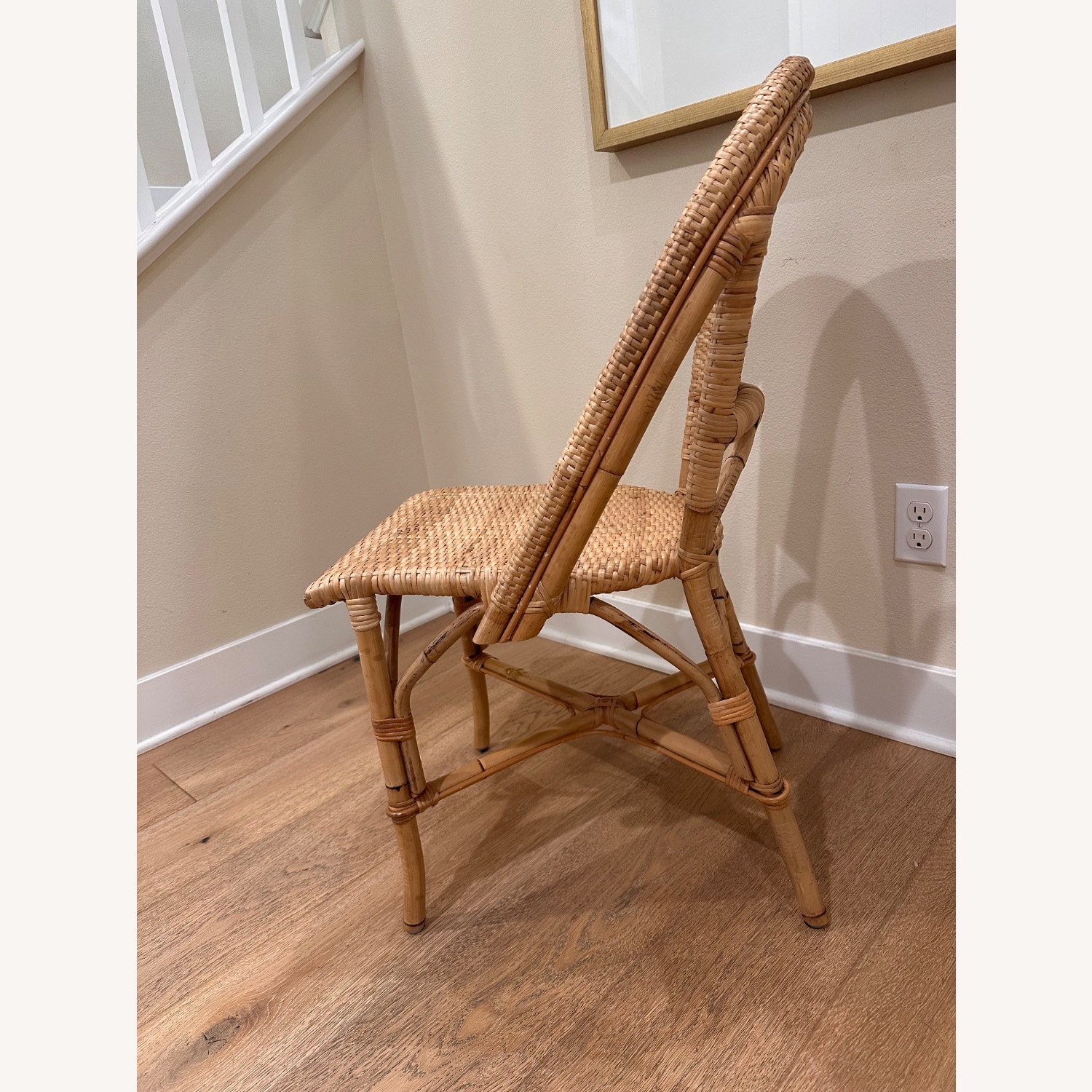 Serena & Lily Natural Rattan Dining Chairs - image-2