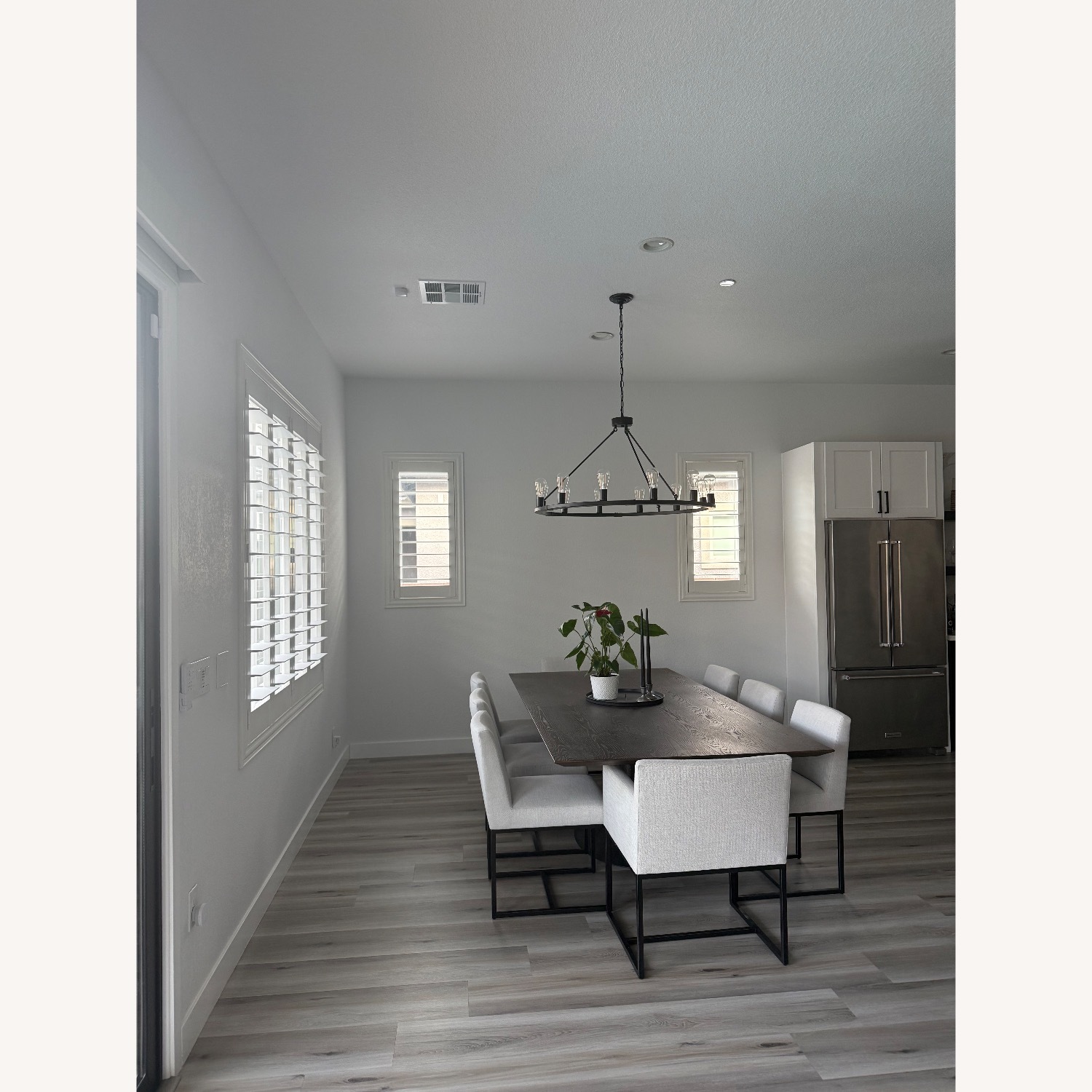 Restoration Hardware Emery Light Gray Dining Chairs - image-4